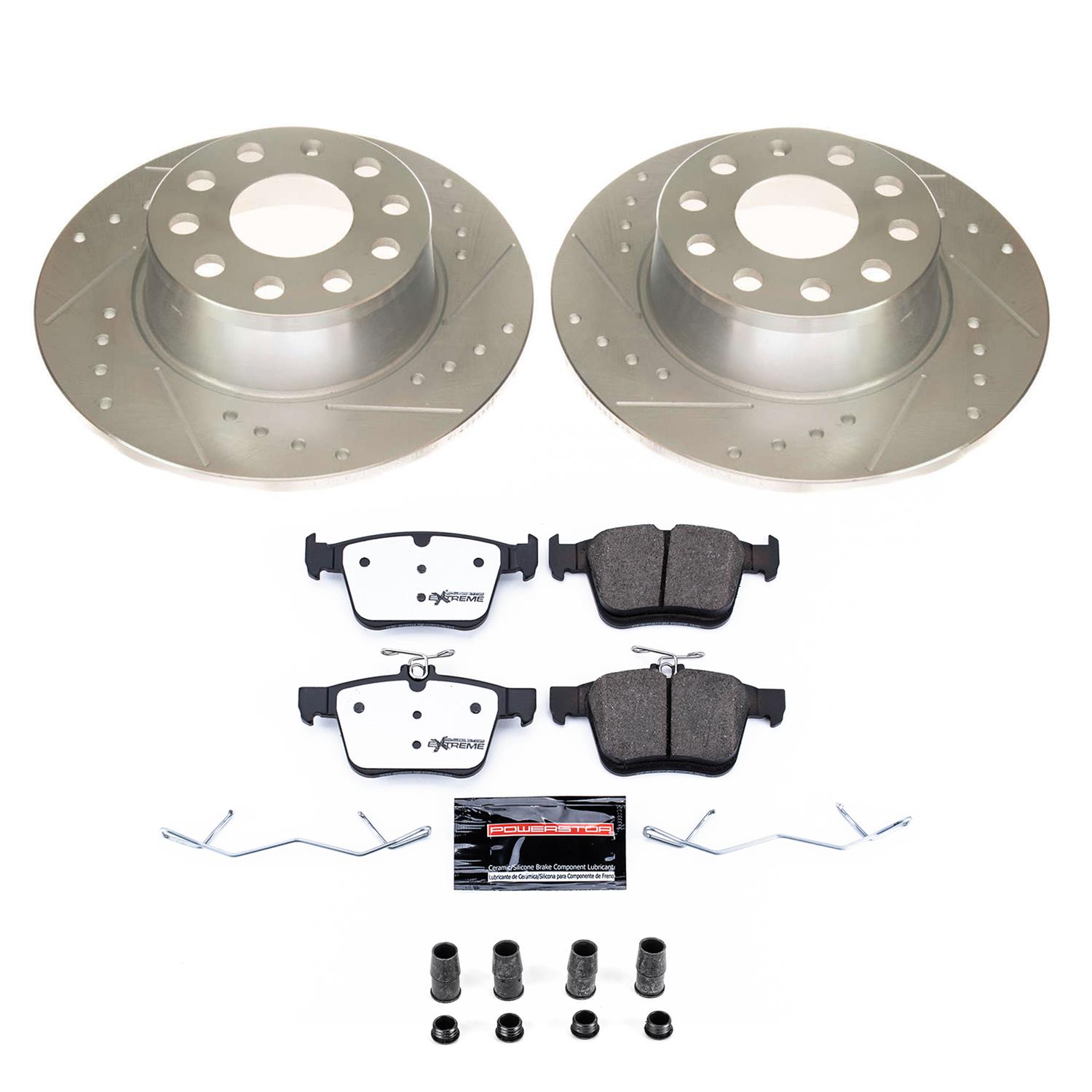 Power Stop 2019 Volkswagen Jetta Front & Rear Z26 Street Warrior Brake Kit (1x psbK7080-26, 1x psbK8337-26) thumbnail 5