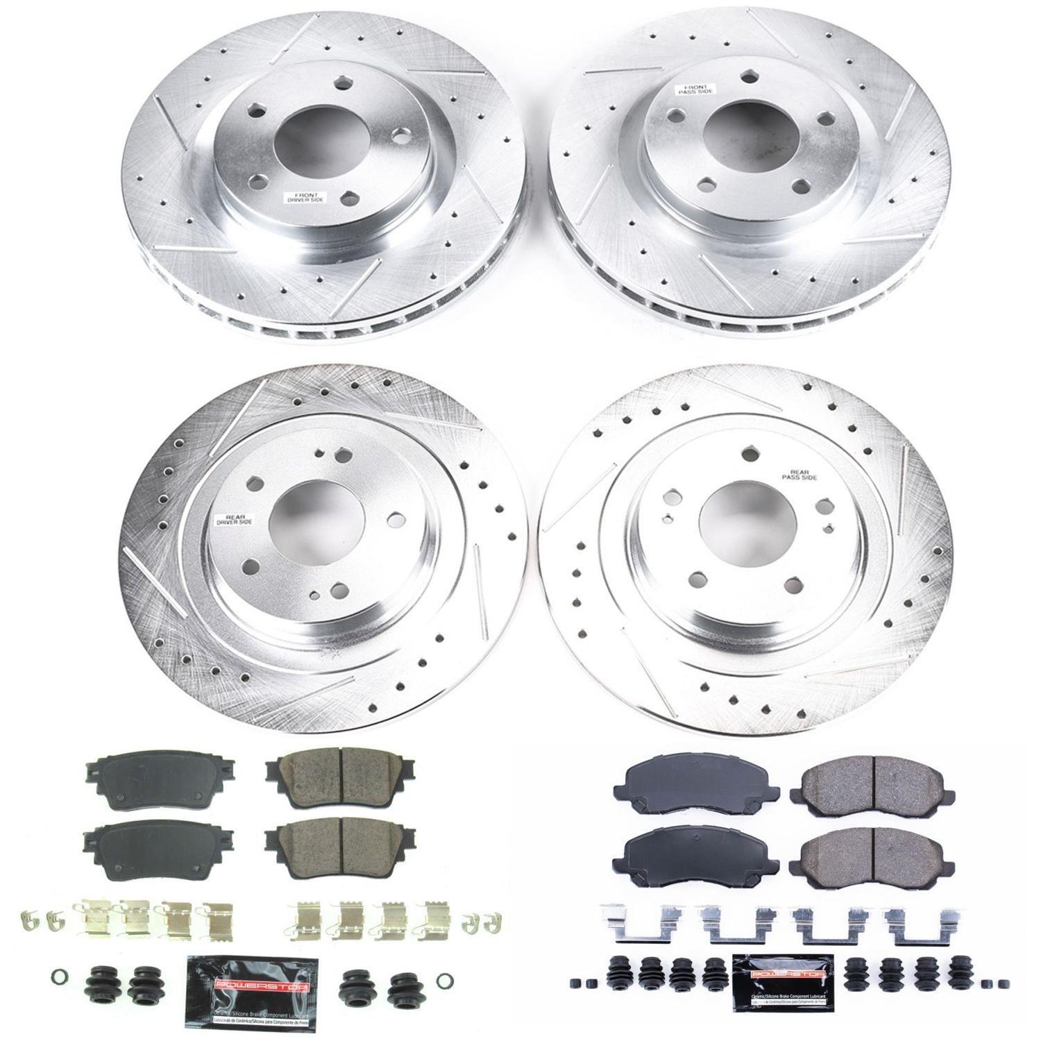 Power Stop 17-19 Mitsubishi Outlander Front & Rear Z23 Evolution Sport Brake Kit (1x psbK3032, 1x psbK8381) thumbnail 8