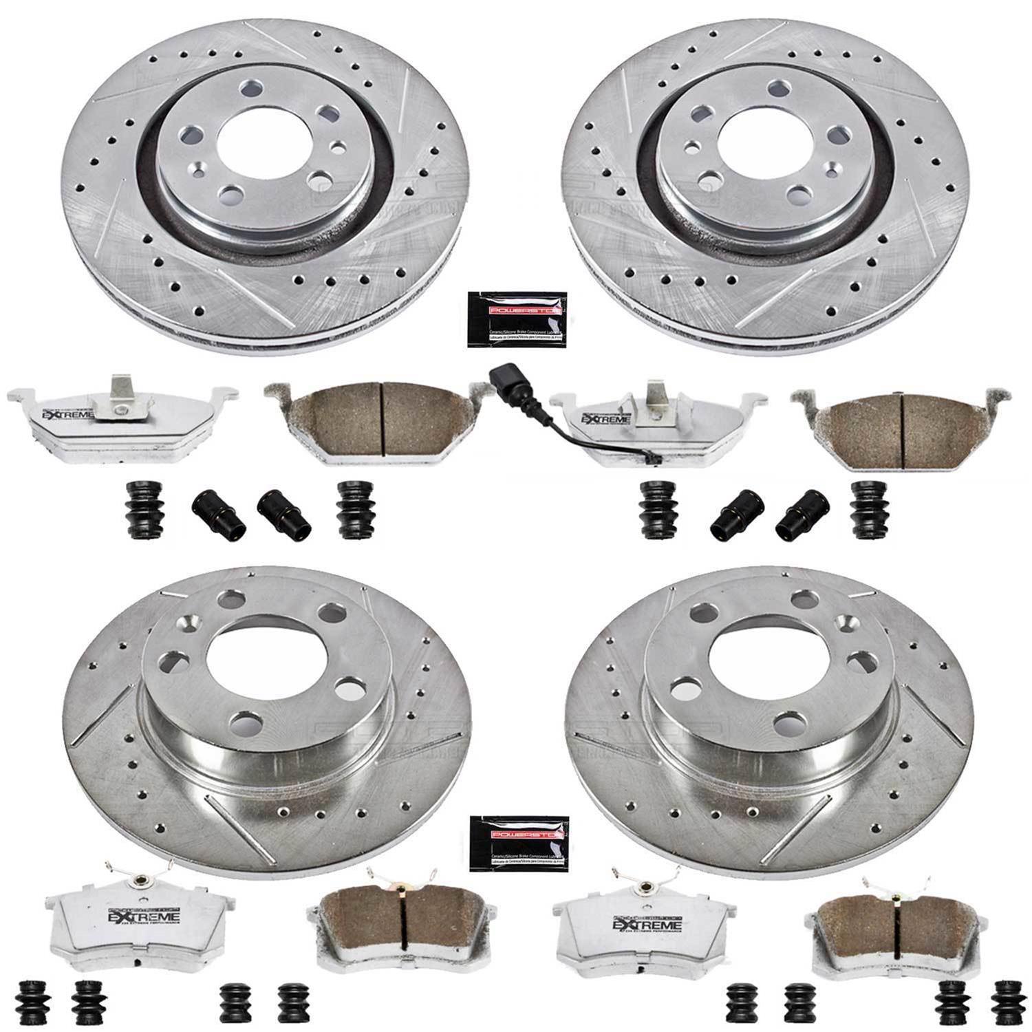 Power Stop 99-06 Volkswagen Beetle Front & Rear Z26 Street Warrior Brake Kit (1x psbK847-26, 1x psbK839-26) thumbnail 2