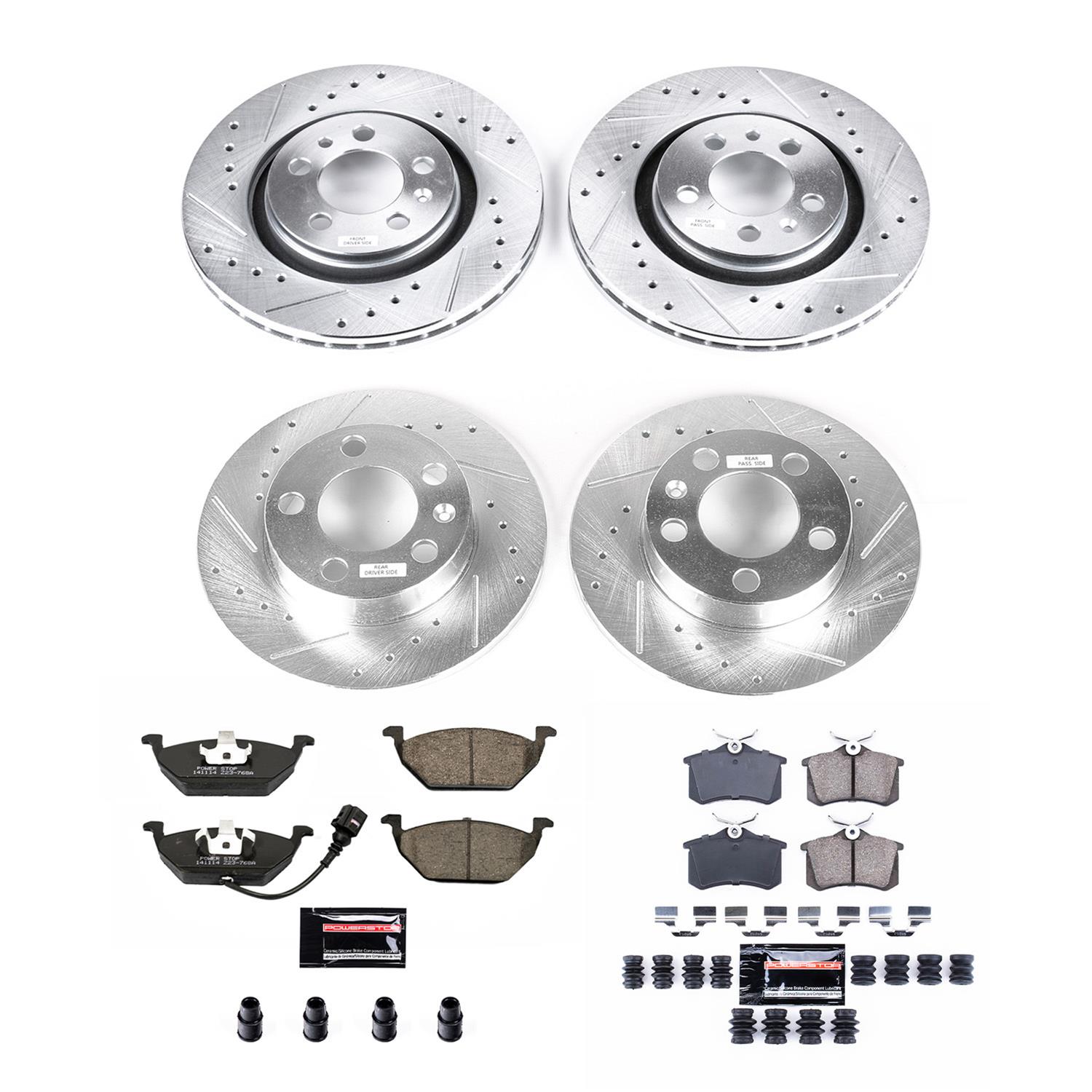 Power Stop 99-06 Volkswagen Beetle Front & Rear Z23 Evolution Sport Brake Kit (1x psbK839, 1x psbK847) thumbnail 2