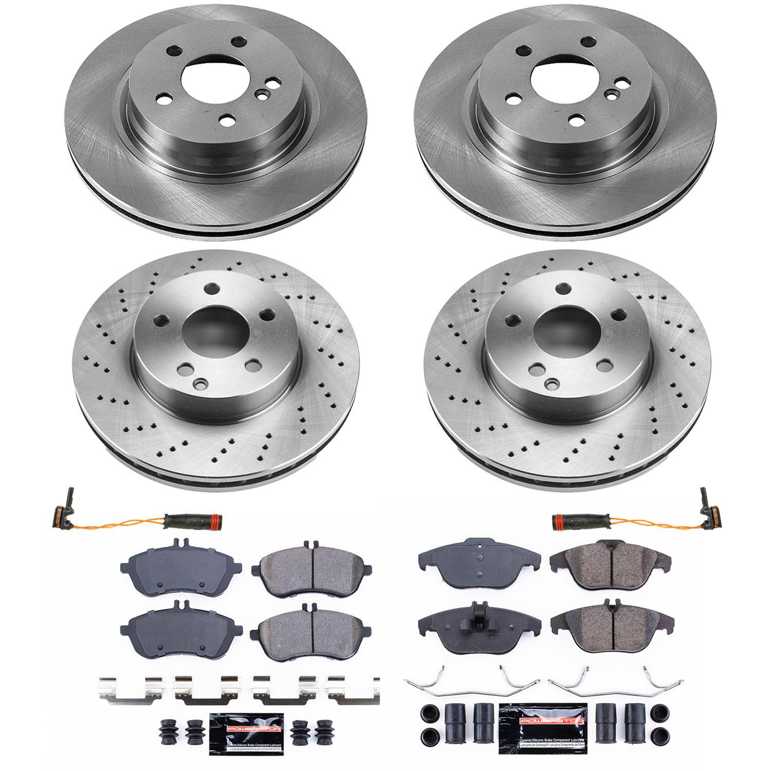 Power Stop 12-16 Mercedes-Benz C250 Front & Rear Z23 Evolution Sport Brake Kit (1x psbK5626, 1x psbK7766) thumbnail 4