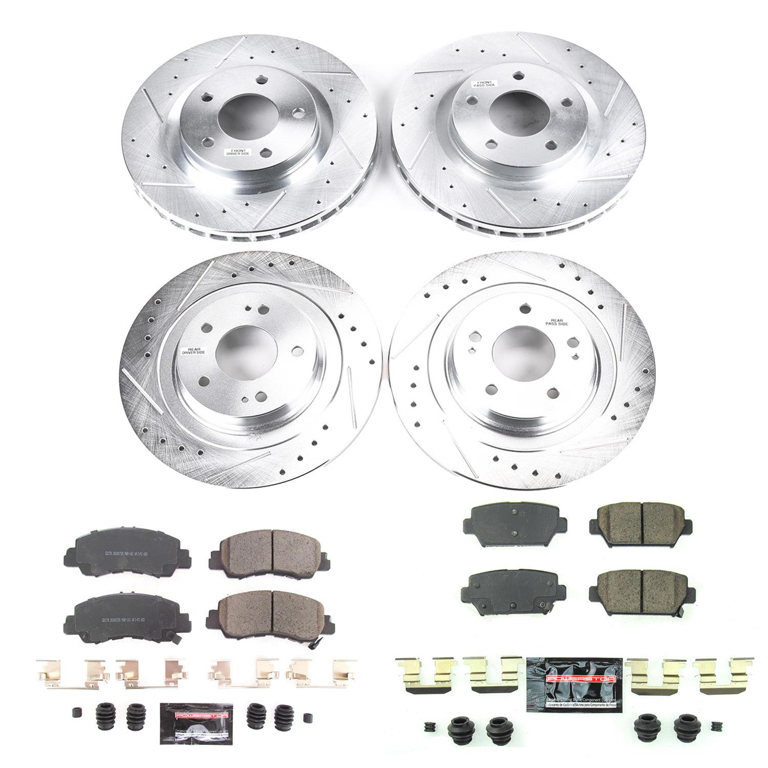 Power Stop 2018 Mitsubishi Eclipse Cross Front & Rear Z23 Evolution Sport Brake Kit (1x psbK8434, 1x psbK8424) thumbnail 9