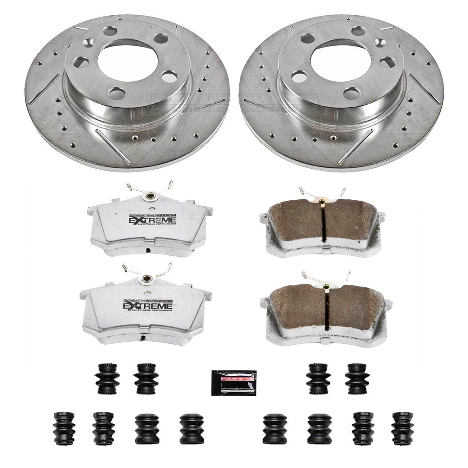 Power Stop 99-10 Volkswagen Beetle Front & Rear Z26 Street Warrior Brake Kit (1x psbK847-26, 1x psbK898-26) thumbnail 9