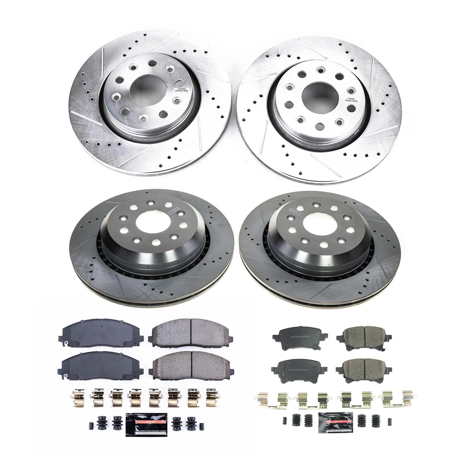 Power Stop 2021 Jeep Wrangler Front & Rear Z23 Evolution Brake Kit (1x psbK7940, 1x psbK8490) thumbnail 7