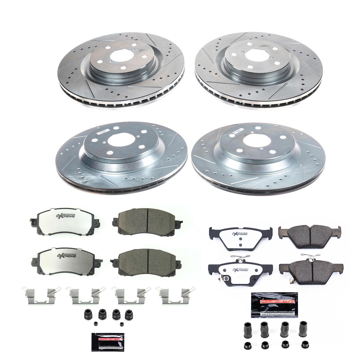 Power Stop 19-21 Subaru Forester Front & Rear Z26 Street Warrior Brake Kit (1x psbK8495-26, 1x psbK8481-26) thumbnail 4