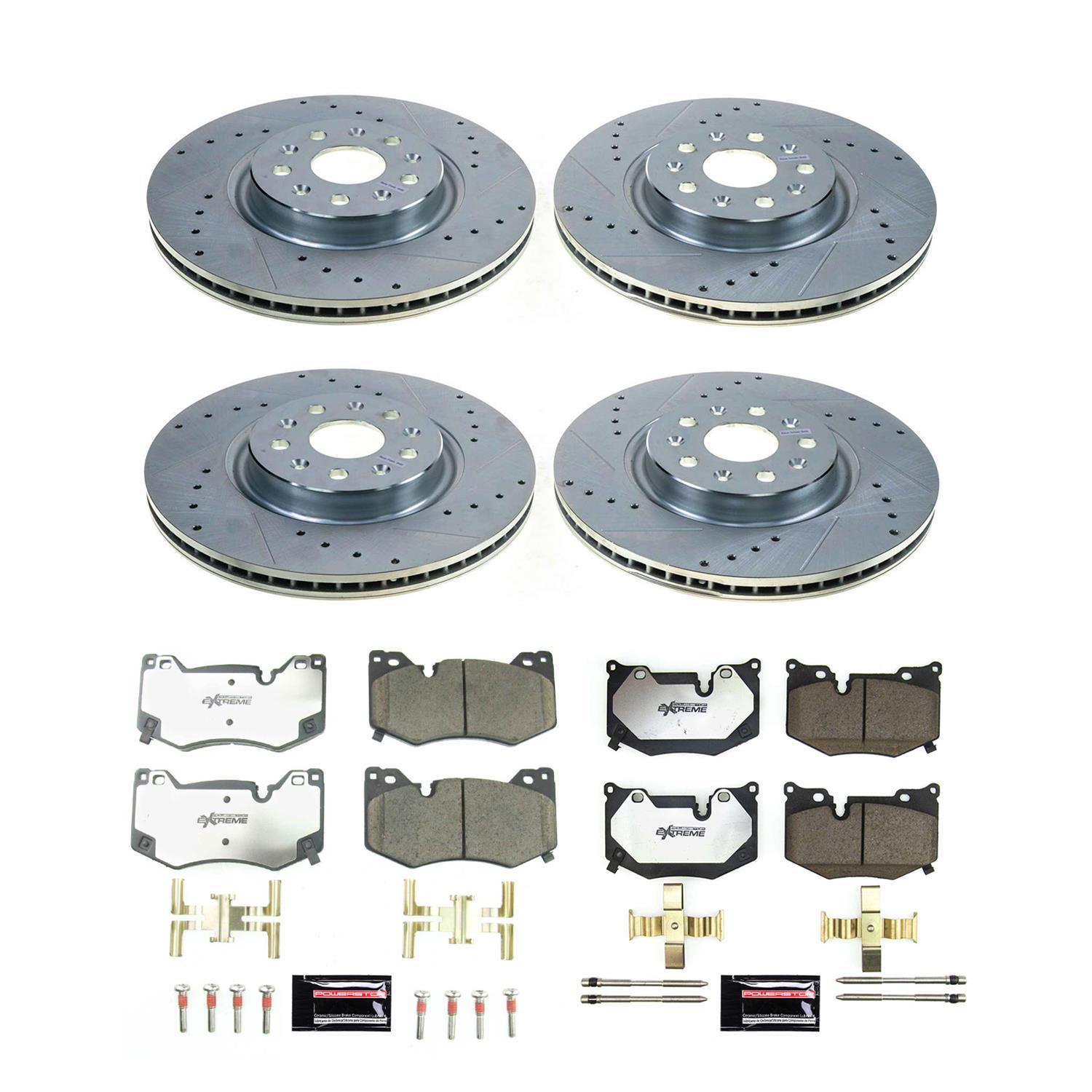 Power Stop 20-21 Chevrolet Corvette Front & Rear Z26 Street Brake Kit (1x psbK8529-26, 1x psbK8531-26) thumbnail 5