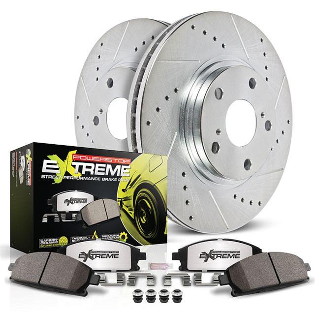Power Stop 11-13 BMW 328i Front & Rear Z26 Street Kit (1x psbKC5980-26, 1x psbKC6073A-26) thumbnail 9