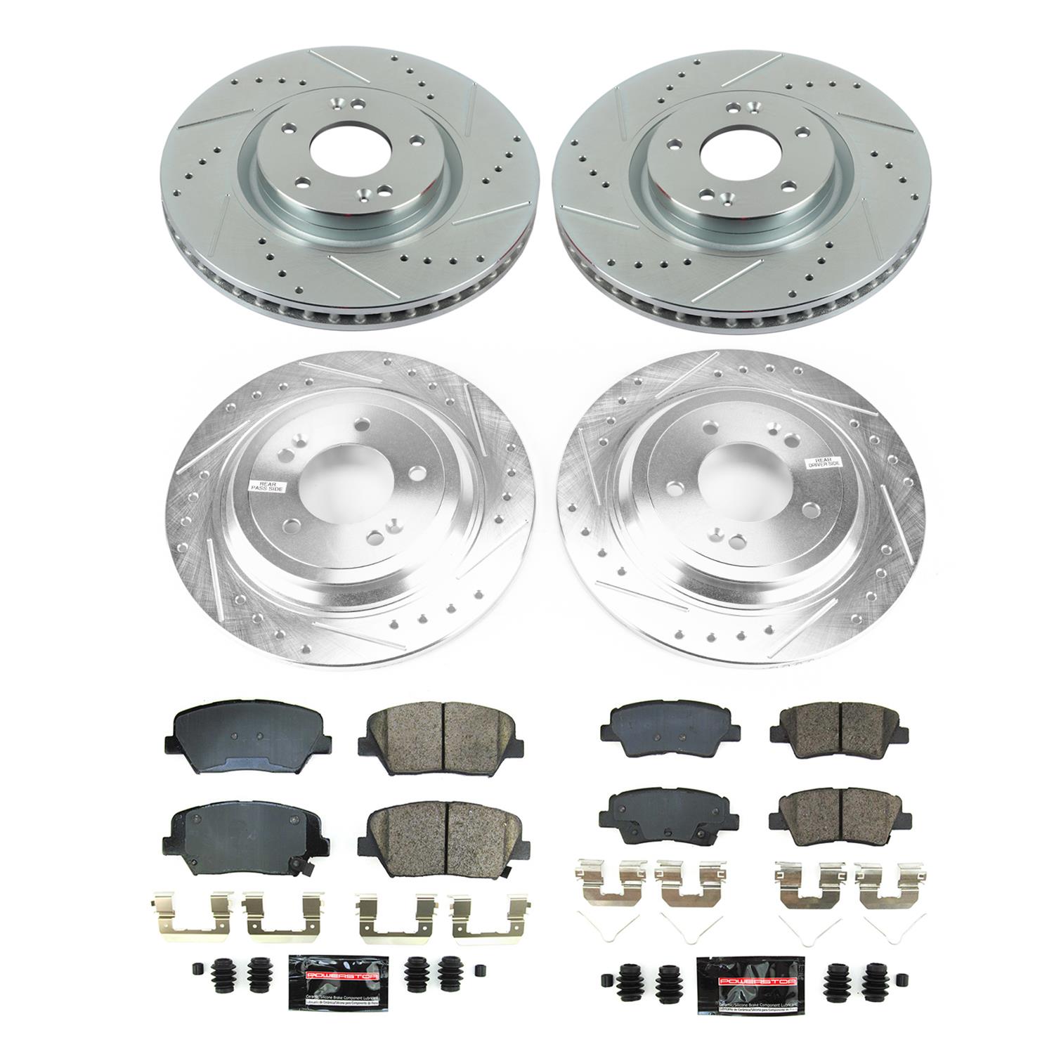 Power Stop 19-21 Hyundai Nexo Front & Rear Z23 Evolution Brake Kit (1x psbK8271, 1x psbK8619) thumbnail 2