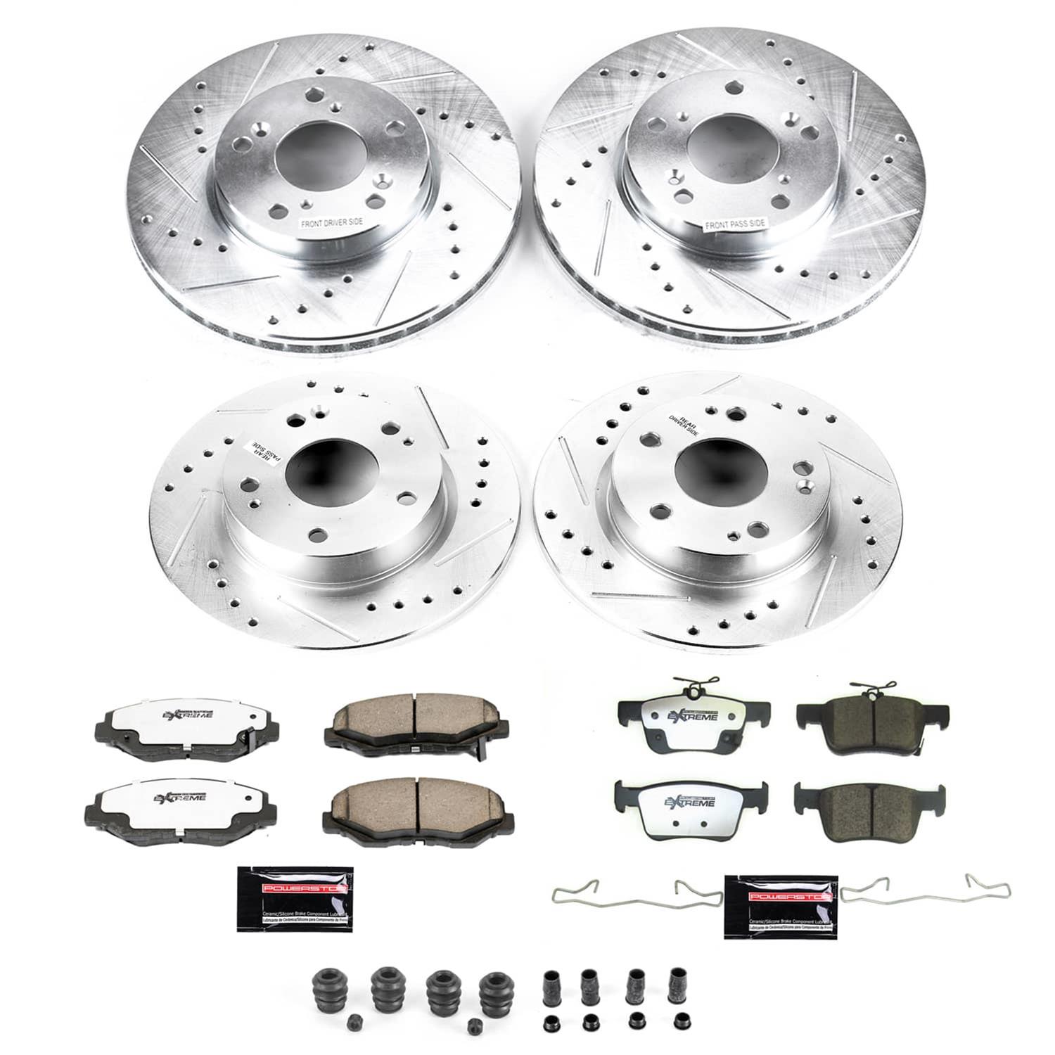 Power Stop 20-21 Honda Civic Front and Rear Z26 Street Brake Kit (1x psbK1043-26, 1x psbK8330-26) thumbnail 6