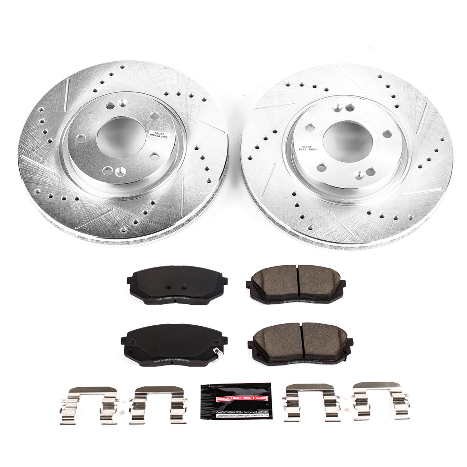 Power Stop 2017 Kia Optima Front Z23 Evolution Sport Brake Kit w/Calipers (1x psbS7324, 1x psbK8621) thumbnail 9