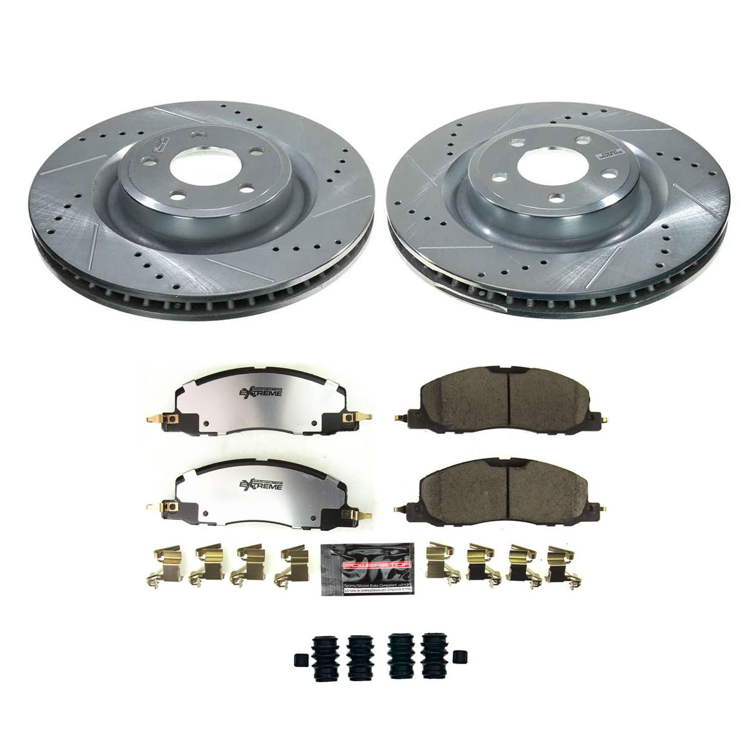 Power Stop 20-22 Lincoln Aviator Front and Rear Z36 Truck & Tow Brake Kit (1x psbK8682-36, 1x psbK8672-36) thumbnail 6