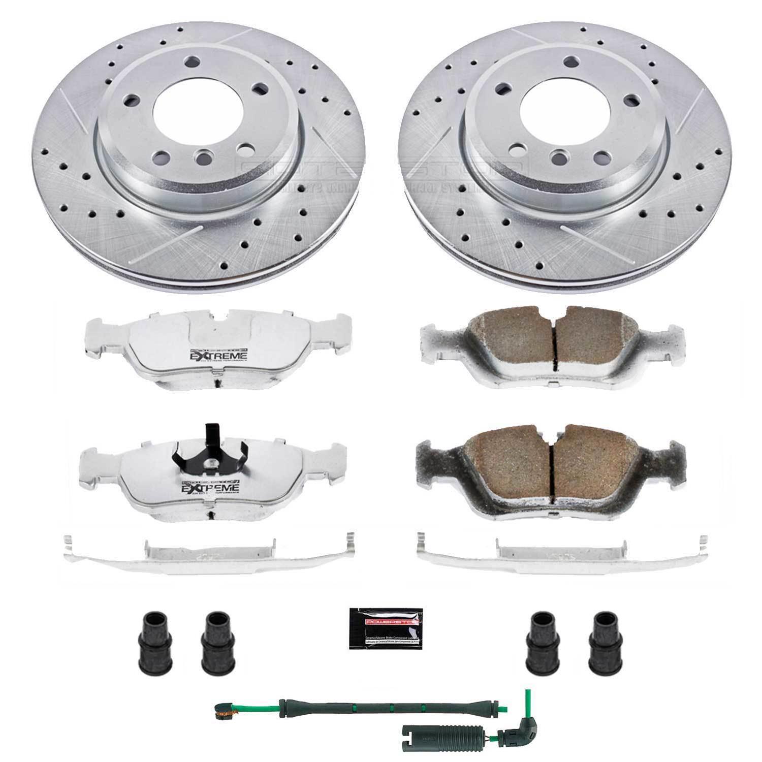 Power Stop 01-05 BMW 325xi Front & Rear Z26 Street Warrior Brake Kit (1x psbK2970-26, 1x psbK868-26) thumbnail 9