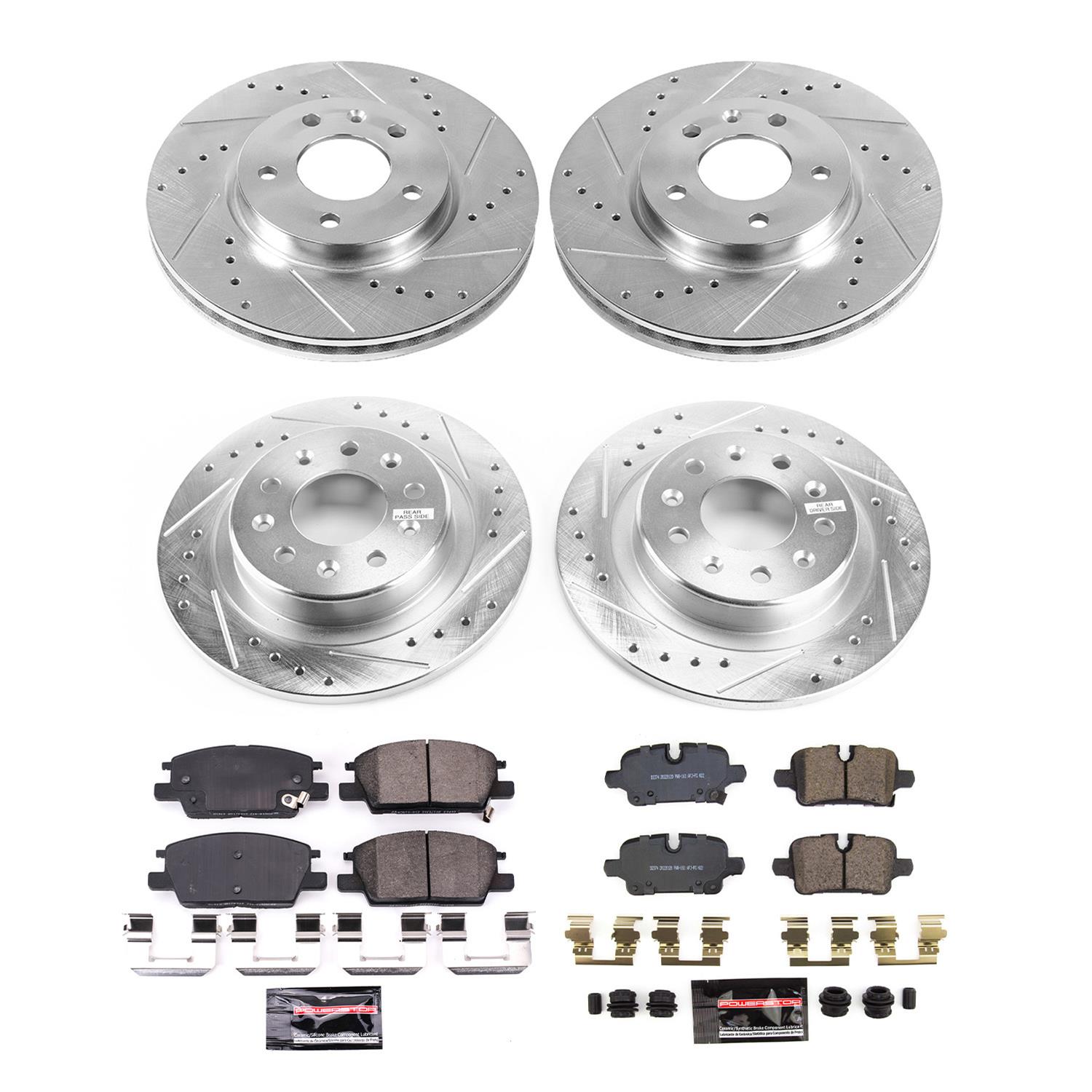 Power Stop 2020 Chevrolet Malibu Front & Rear Z23 Evolution Brake Kit (1x psbK7400, 1x psbK8676) thumbnail 8