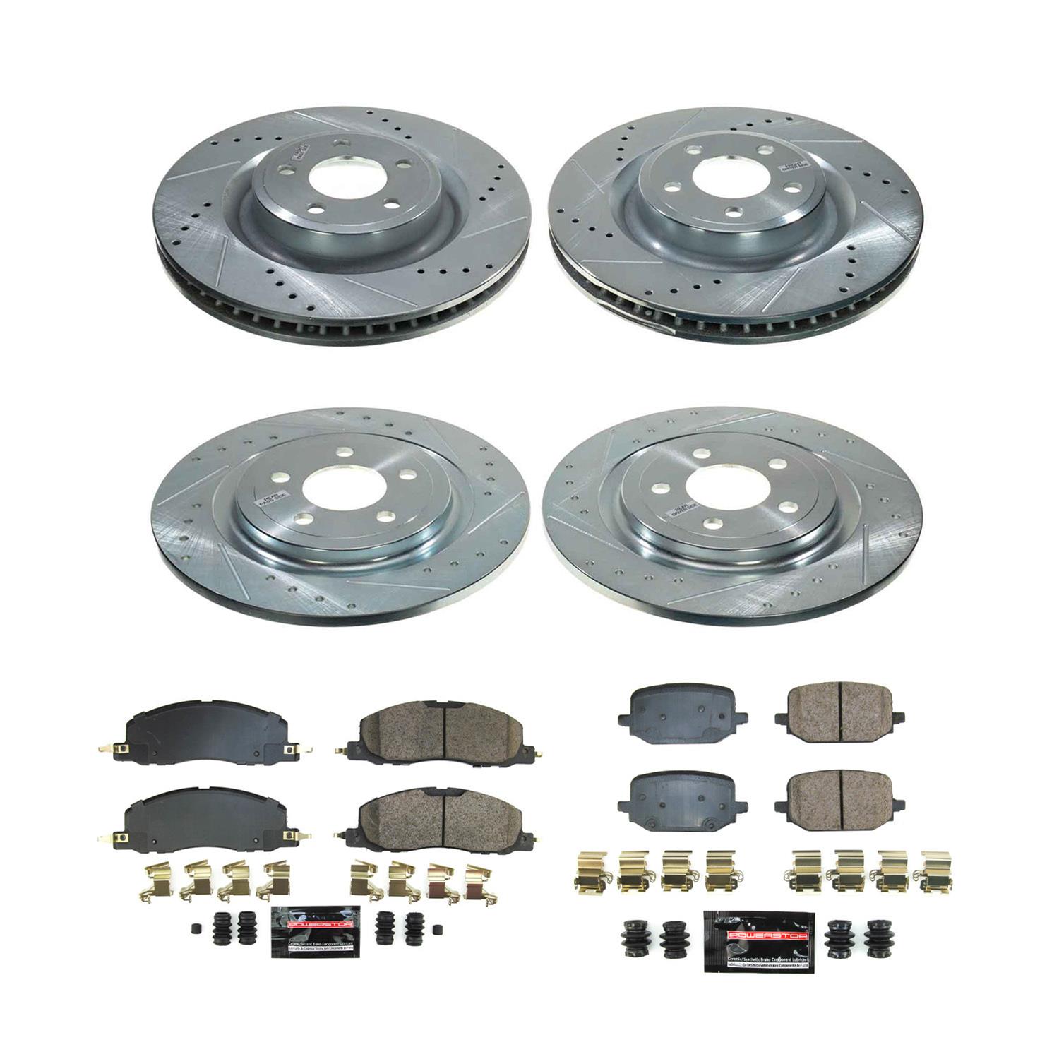 Power Stop K8693 Power Stop Z23 Evolution Sport Brake Upgrade Kits