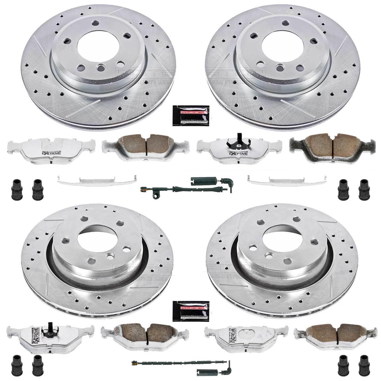 Power Stop 2000 BMW 323i Front & Rear Z26 Street Warrior Brake Kit (1x psbK877-26, 1x psbK869-26) thumbnail 4