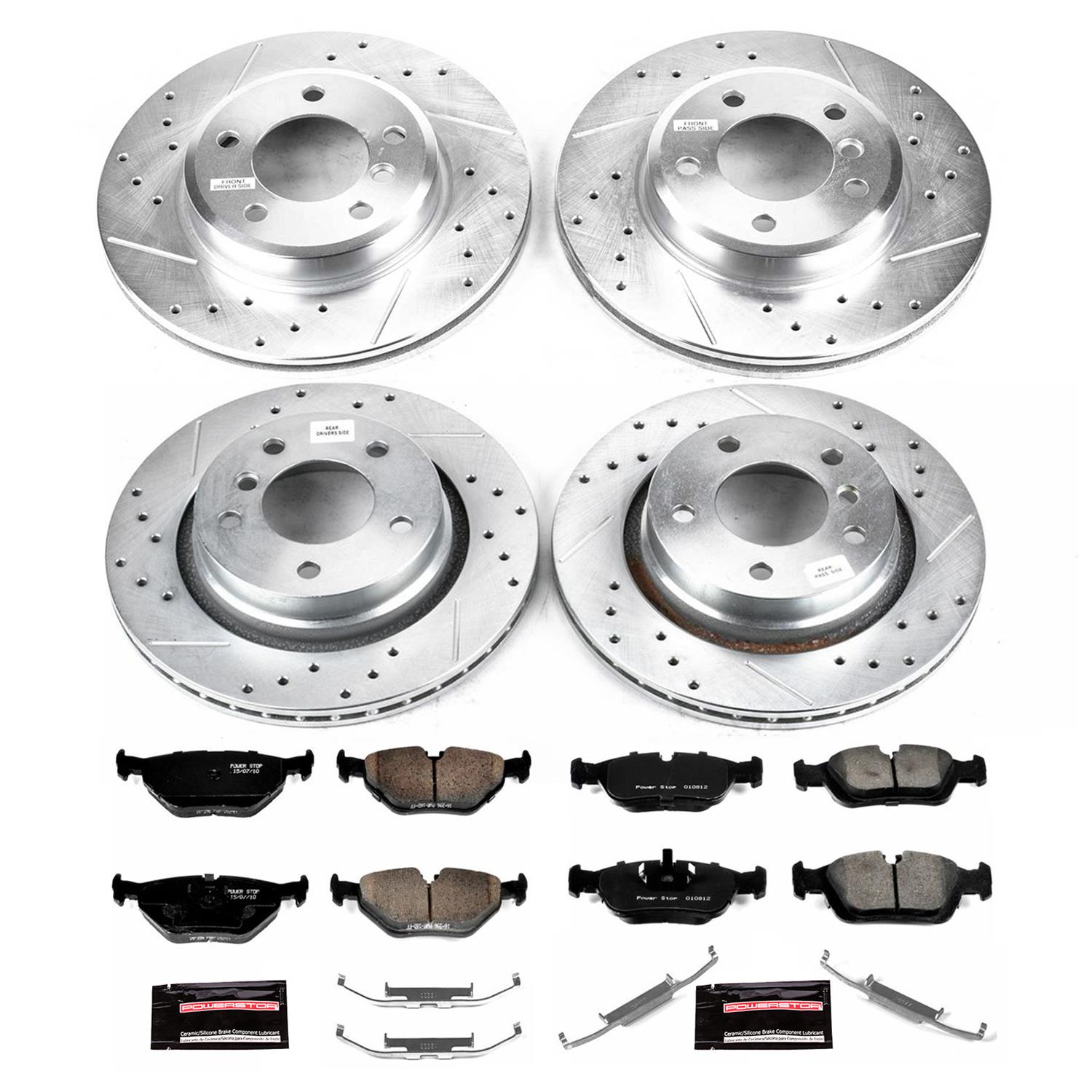 Power Stop 2000 BMW 323i Front & Rear Z23 Evolution Sport Brake Kit (1x psbK877, 1x psbK869) thumbnail 5