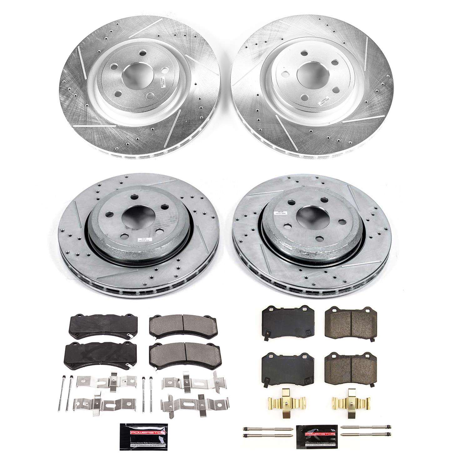 PowerStop Rear Z23 Evolution Kit with Calipers | 2019–2020 Cadillac XT4 (KC8487)