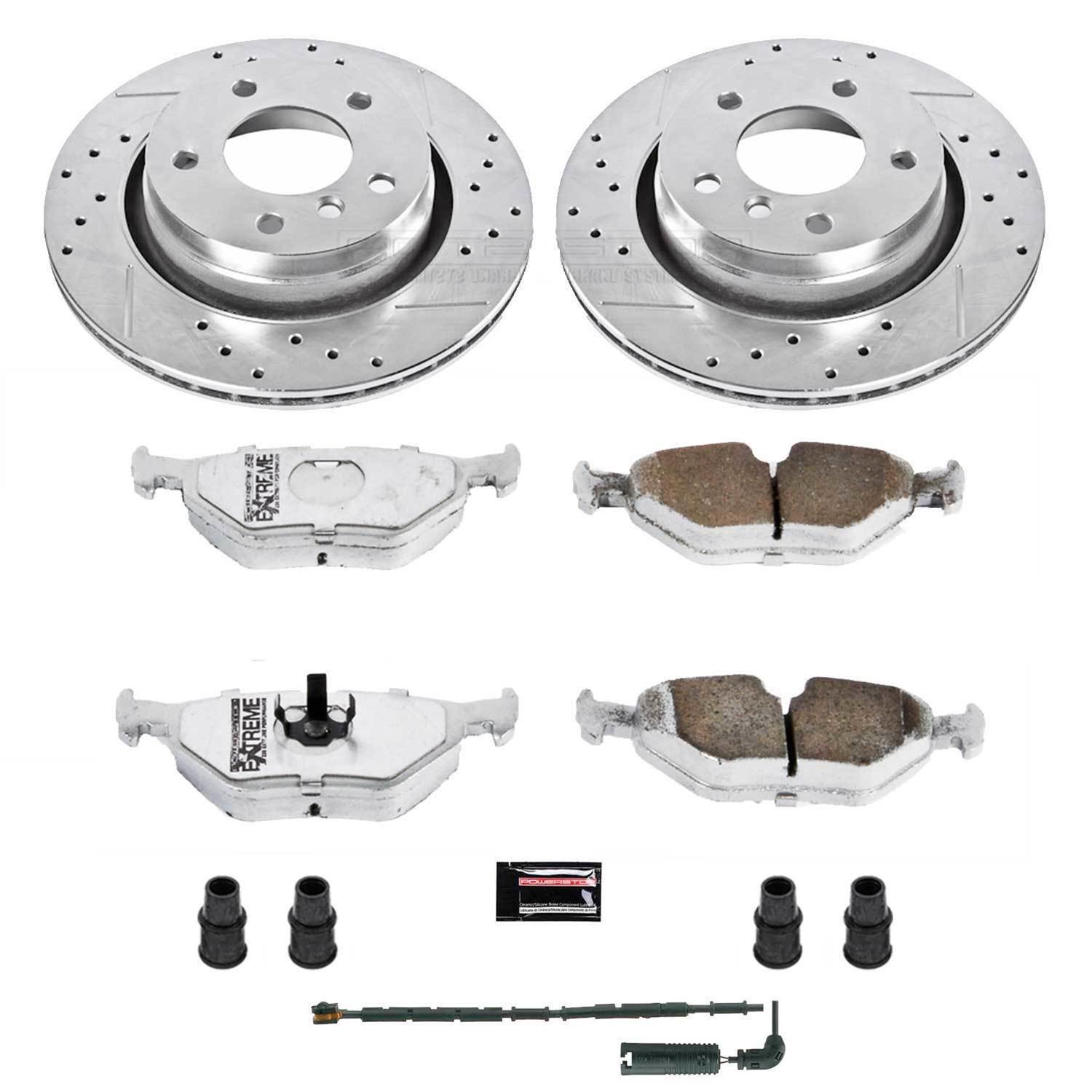 Power Stop 2000 BMW 323i Front & Rear Z26 Street Warrior Brake Kit (1x psbK877-26, 1x psbK869-26) thumbnail 9