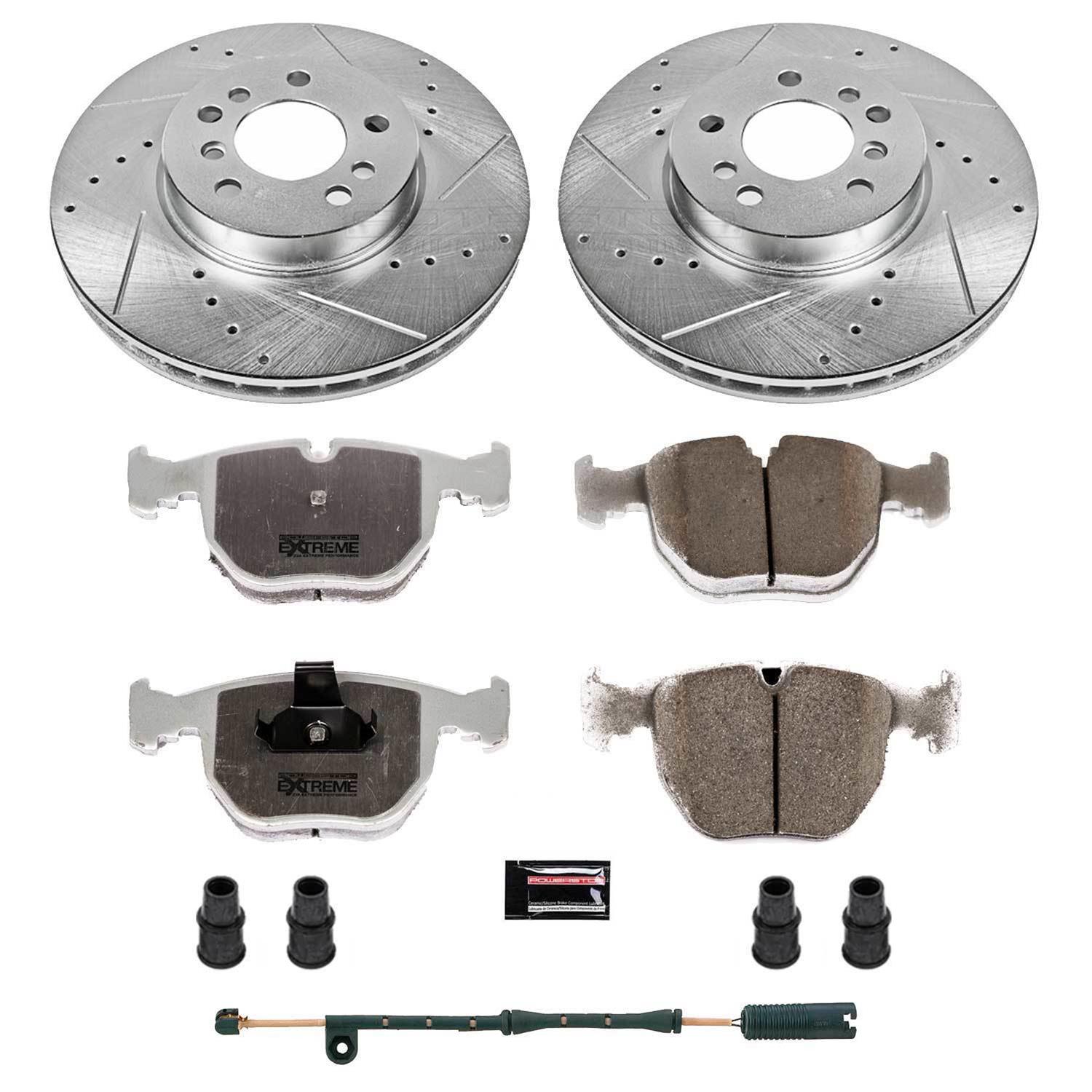Power Stop 04-06 BMW X5 Front & Rear Z26 Street Warrior Brake Kit (1x psbK879-26, 1x psbK5734-26) thumbnail 4
