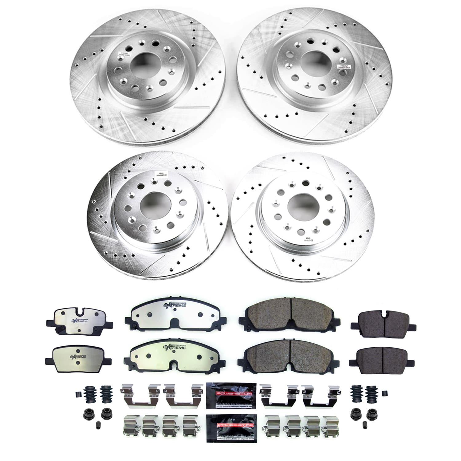 Power Stop 21-22 Cadillac XT5 Front and Rear Z36 Truck & Tow Brake Kit (1x psbK8683-36, 1x psbK8743-36) thumbnail 3