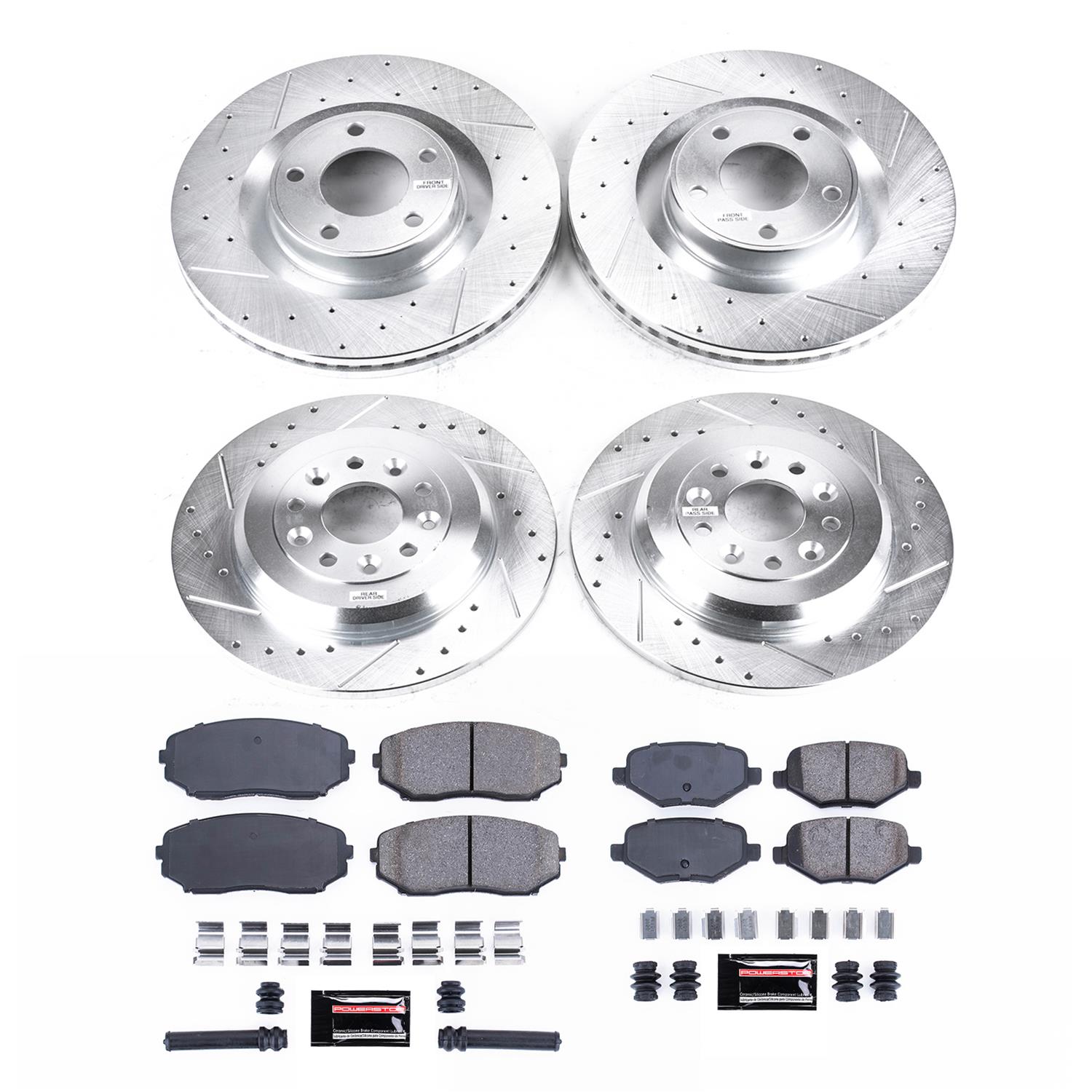 Power Stop 13-14 Ford Edge Front & Rear Z23 Evolution Brake Kit (1x psbK3057, 1x psbK8846) thumbnail 7