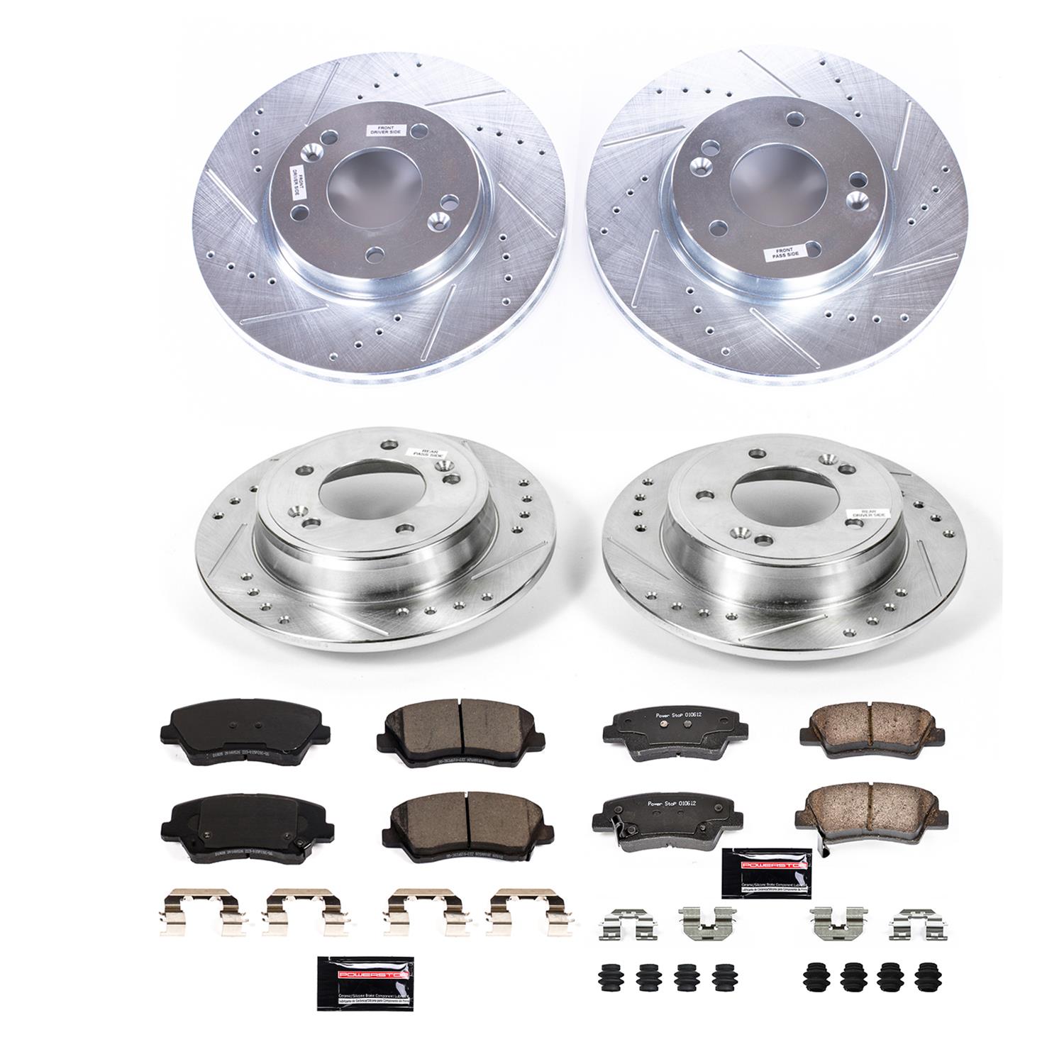 Power Stop 2016 Hyundai Veloster Front & Rear Z23 Evolution Brake Kit (1x psbK6501, 1x psbK7672) thumbnail 7