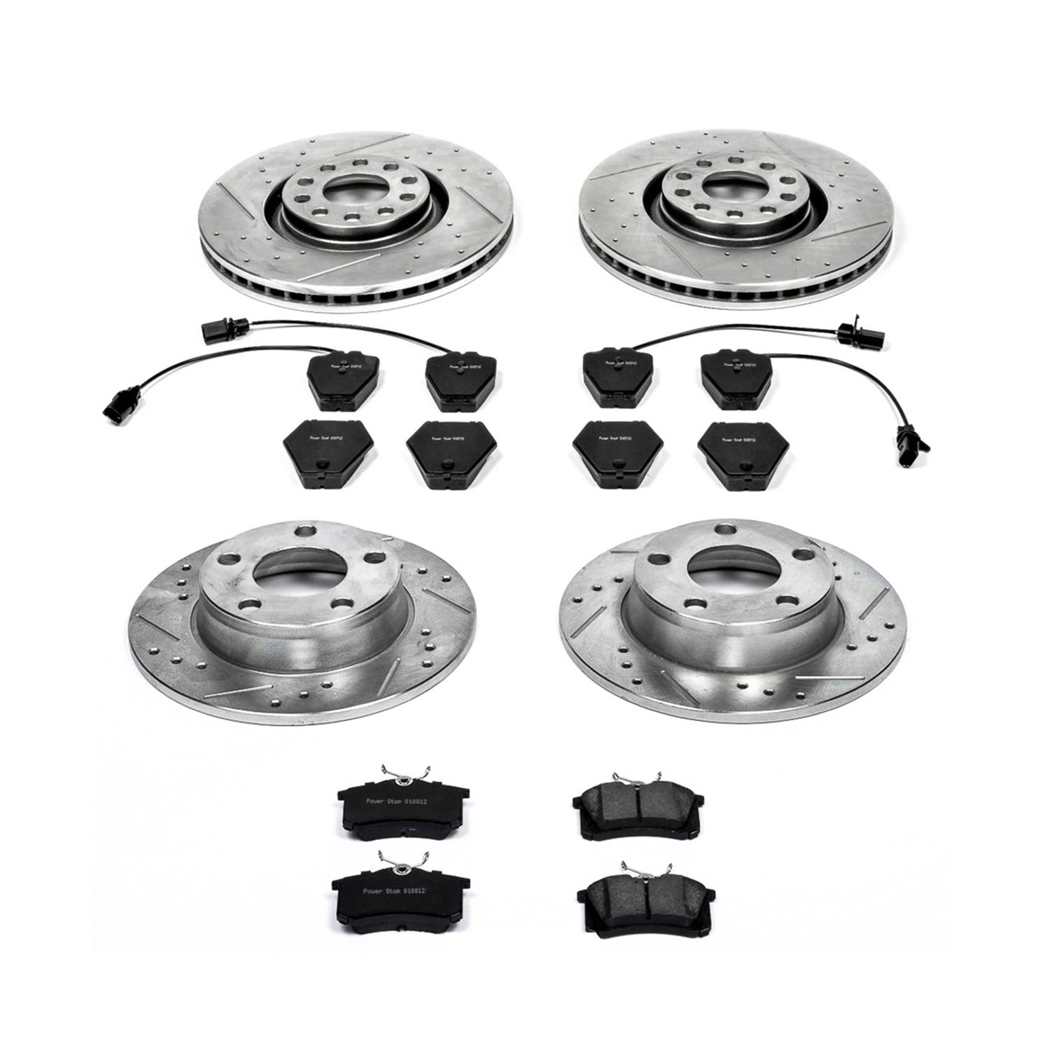 Power Stop 01-05 Audi Allroad Quattro Front & Rear Z23 Evolution Sport Brake Kit (1x psbK886, 1x psbK940) thumbnail 3