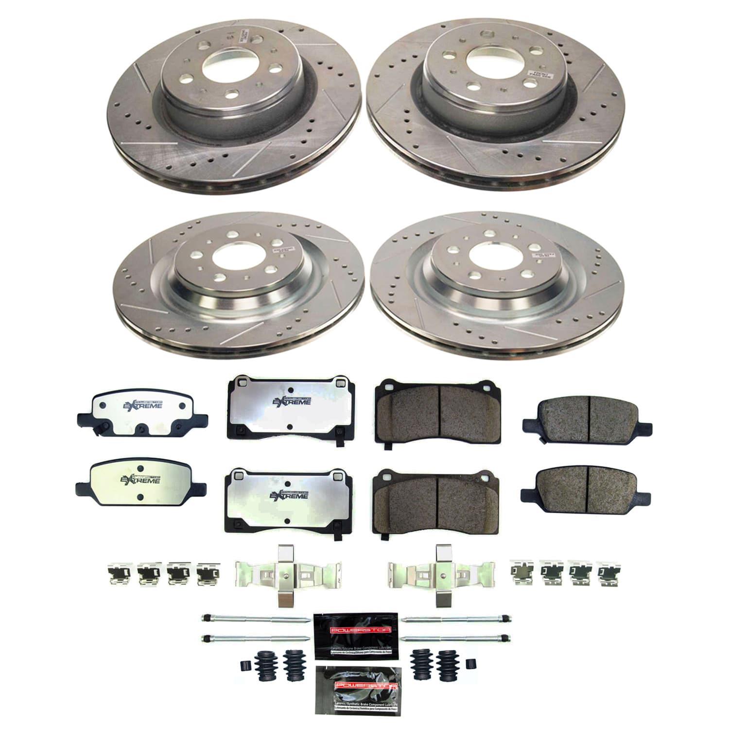 Power Stop 17-21 Tesla 3 Front and Rear Z26 Street Brake Kit (1x psbK8844-26, 1x psbK8874-26) thumbnail 5