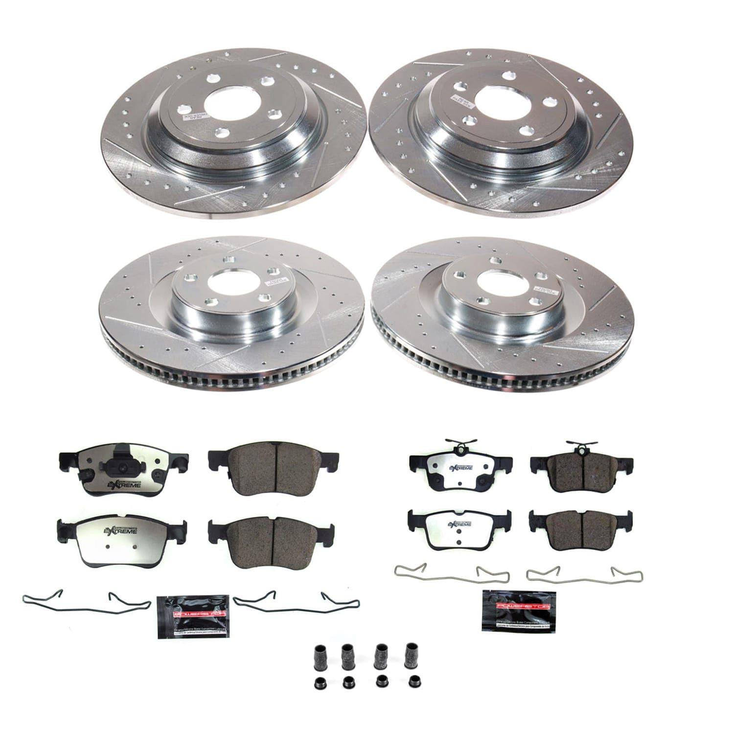 Power Stop 2023 Ford Bronco Sport Front and Rear Z36 Truck & Tow Brake Kit (1x psbK8926-36, 1x psbK8933-36) thumbnail 4