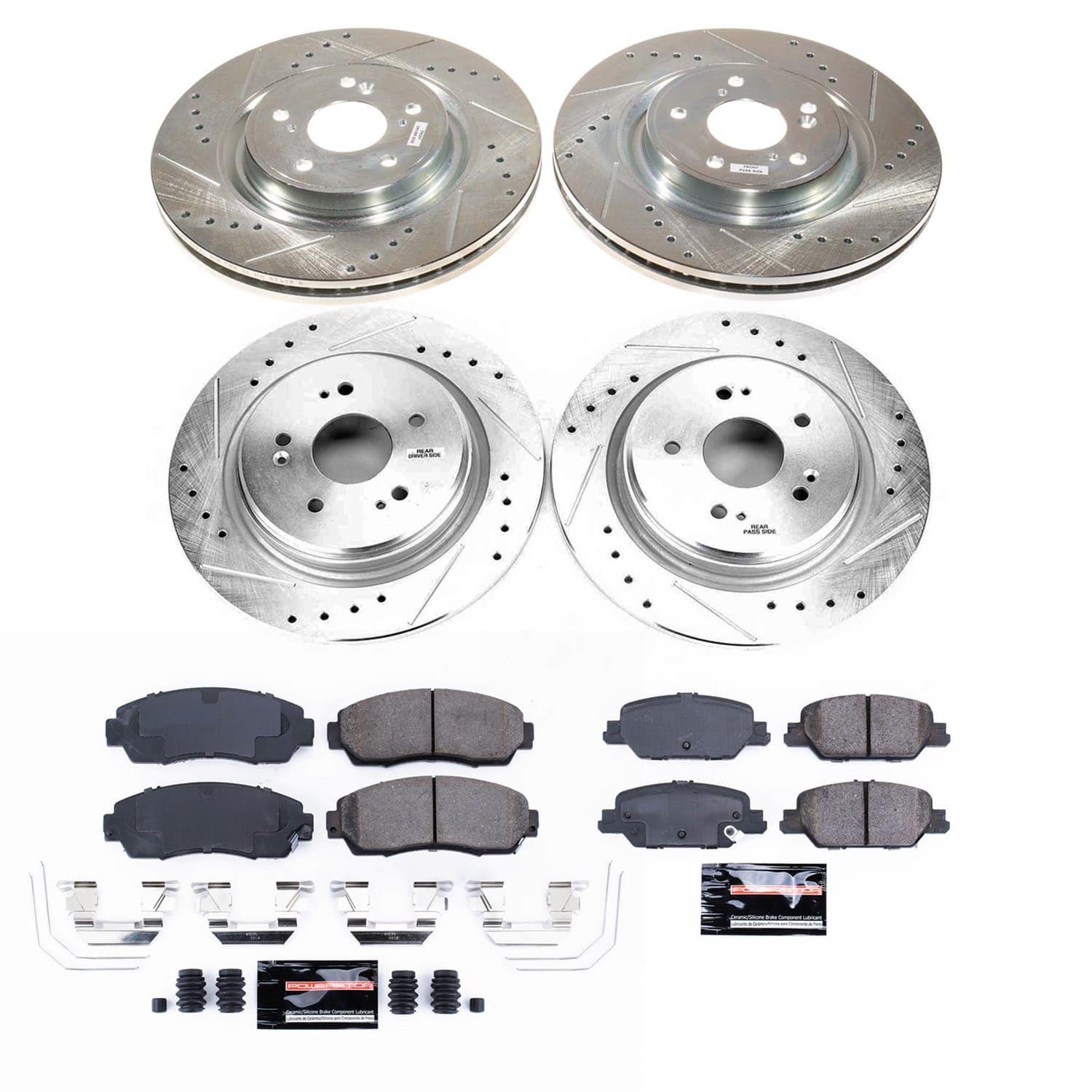 Power Stop 20-22 Honda CR-V Front and Rear Z23 Evolution Brake Kit (1x psbK7528, 1x psbK8928) thumbnail 6