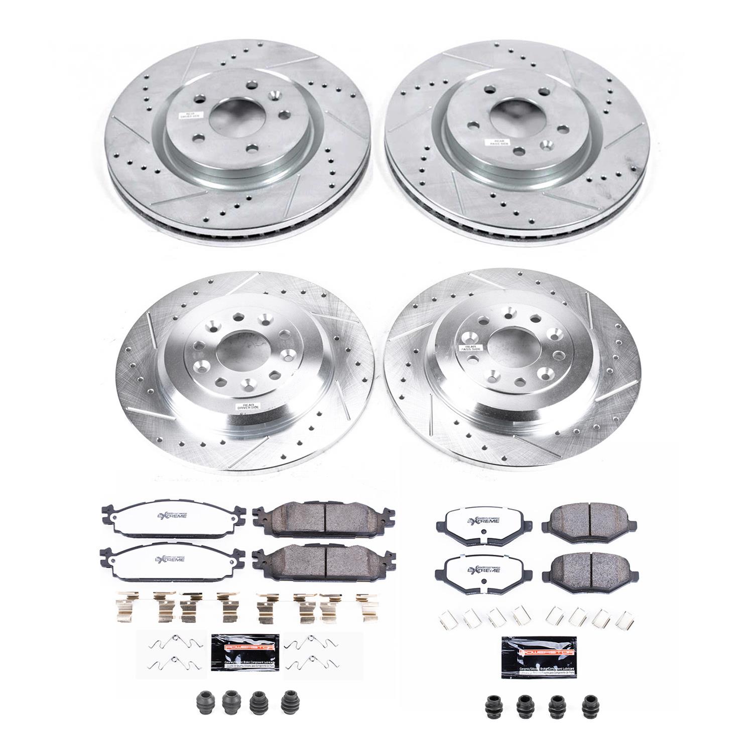 Power Stop 11-19 Lincoln MKT Front and Rear Z36 Truck & Tow Brake Kit (1x psbK5583-36, 1x psbK8846-36) thumbnail 4