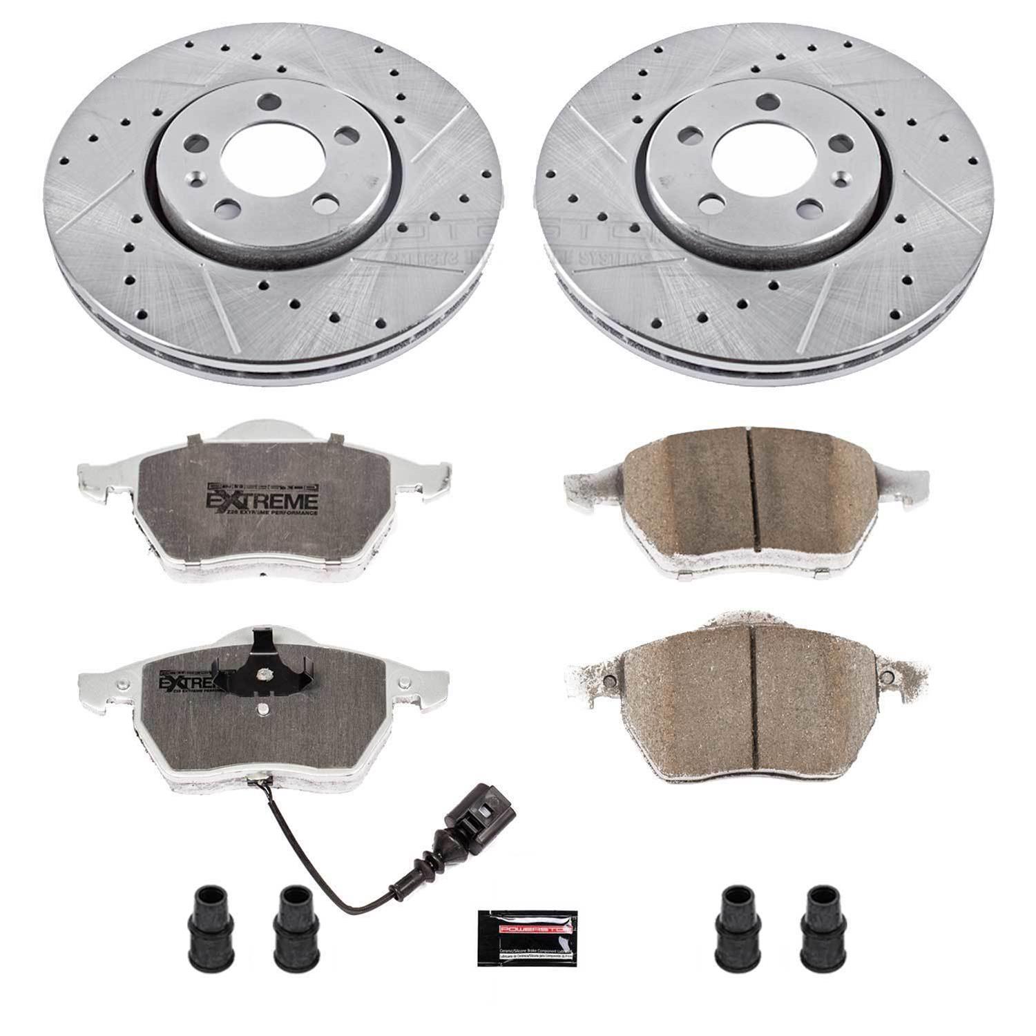 Power Stop 99-10 Volkswagen Beetle Front & Rear Z26 Street Warrior Brake Kit (1x psbK847-26, 1x psbK898-26) thumbnail 7