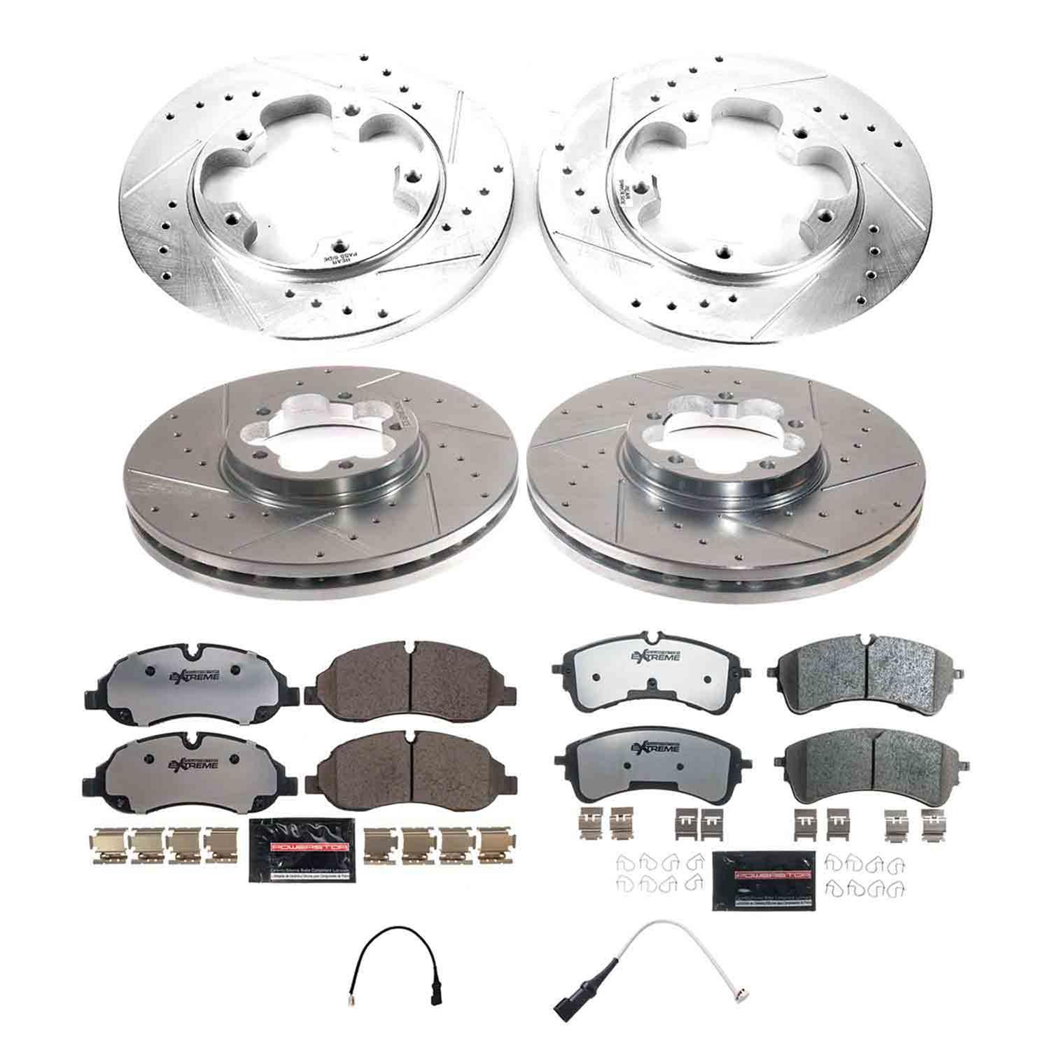 Power Stop 2020 Ford Transit-150 Front and Rear Z36 Truck & Tow Brake Kit (1x psbK8714-36, 1x psbK8988-36) thumbnail 4