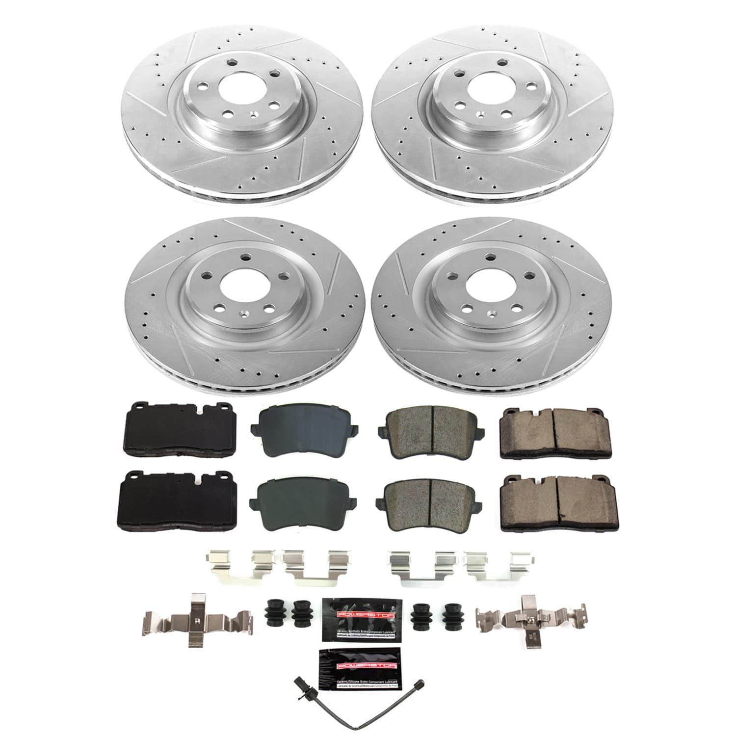 Power Stop 13-15 Audi Q5 Front and Rear Z23 Evolution Brake Kit (1x psbK5678, 1x psbK9025) thumbnail 9
