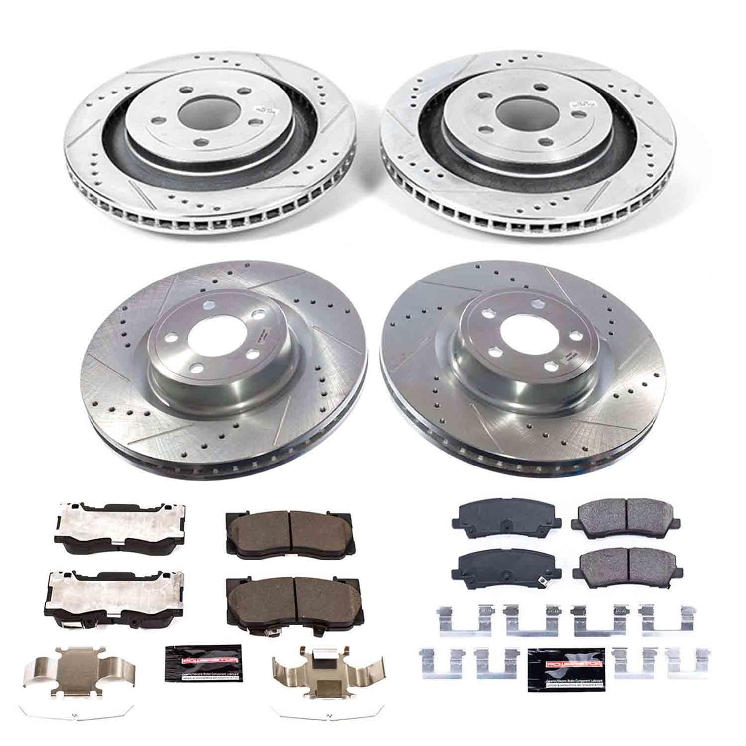 Power Stop 21-23 Ford Mustang Front and Rear Z23 Evolution Brake Kit (1x psbK6812, 1x psbK9029) thumbnail 9