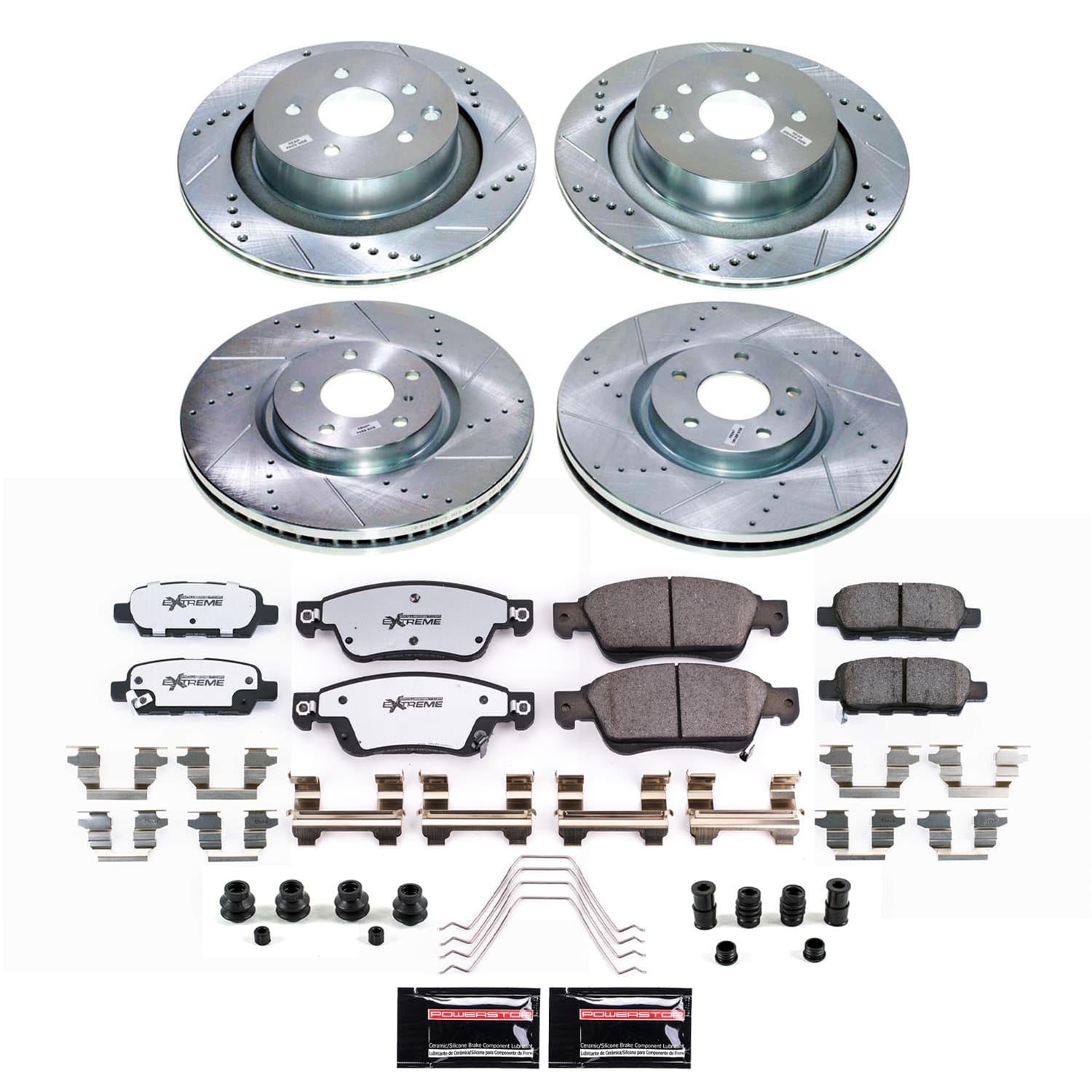 Power Stop 14-15 Infiniti Q60 Front and Rear Z26 Street Brake Kit (1x psbK3022-26, 1x psbK9062-26) thumbnail 3