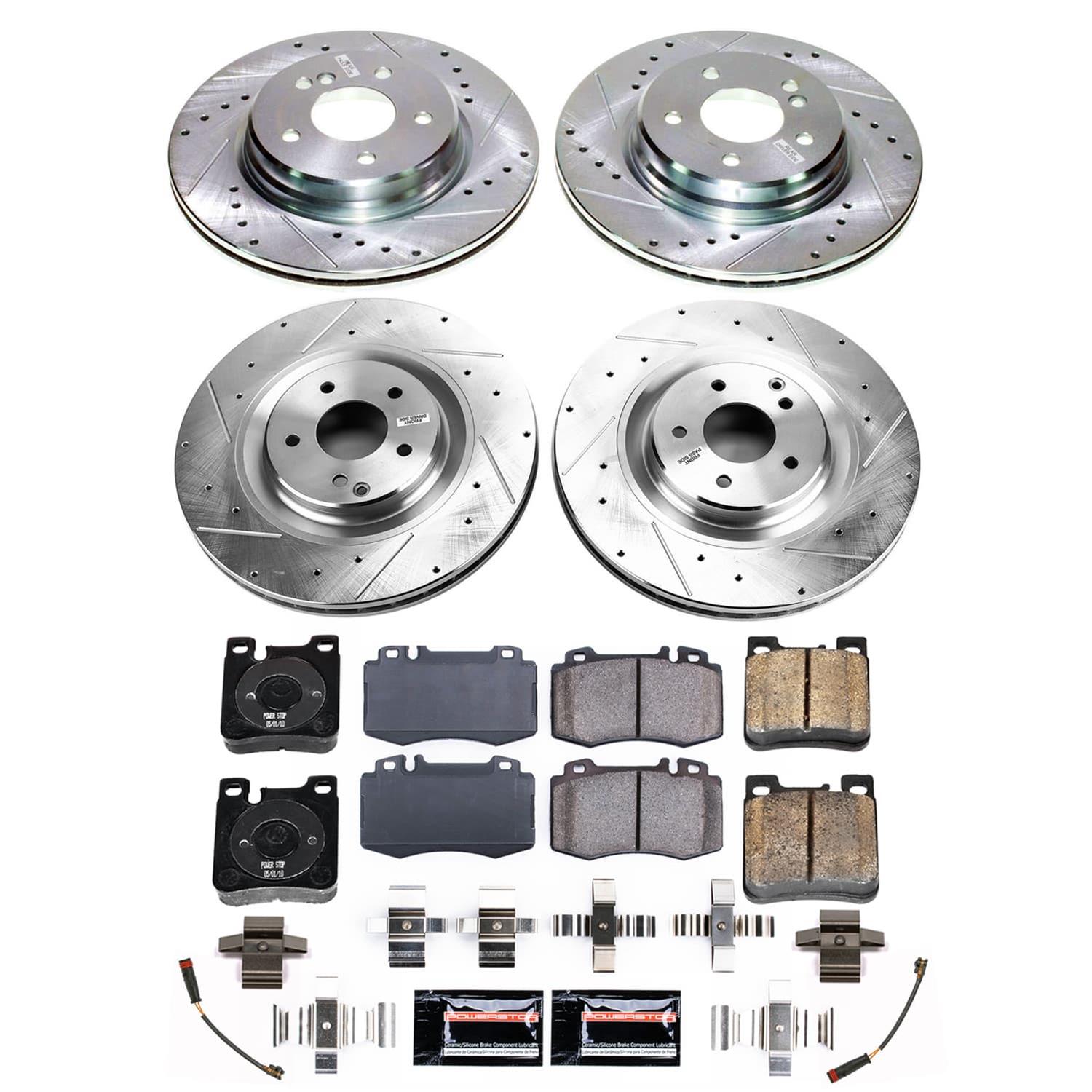 Power Stop 07-10 Mercedes-Benz SLK55 AMG Front and Rear Z23 Evolution Brake Kit (1x psbK9078, 1x psbK9107) thumbnail 6