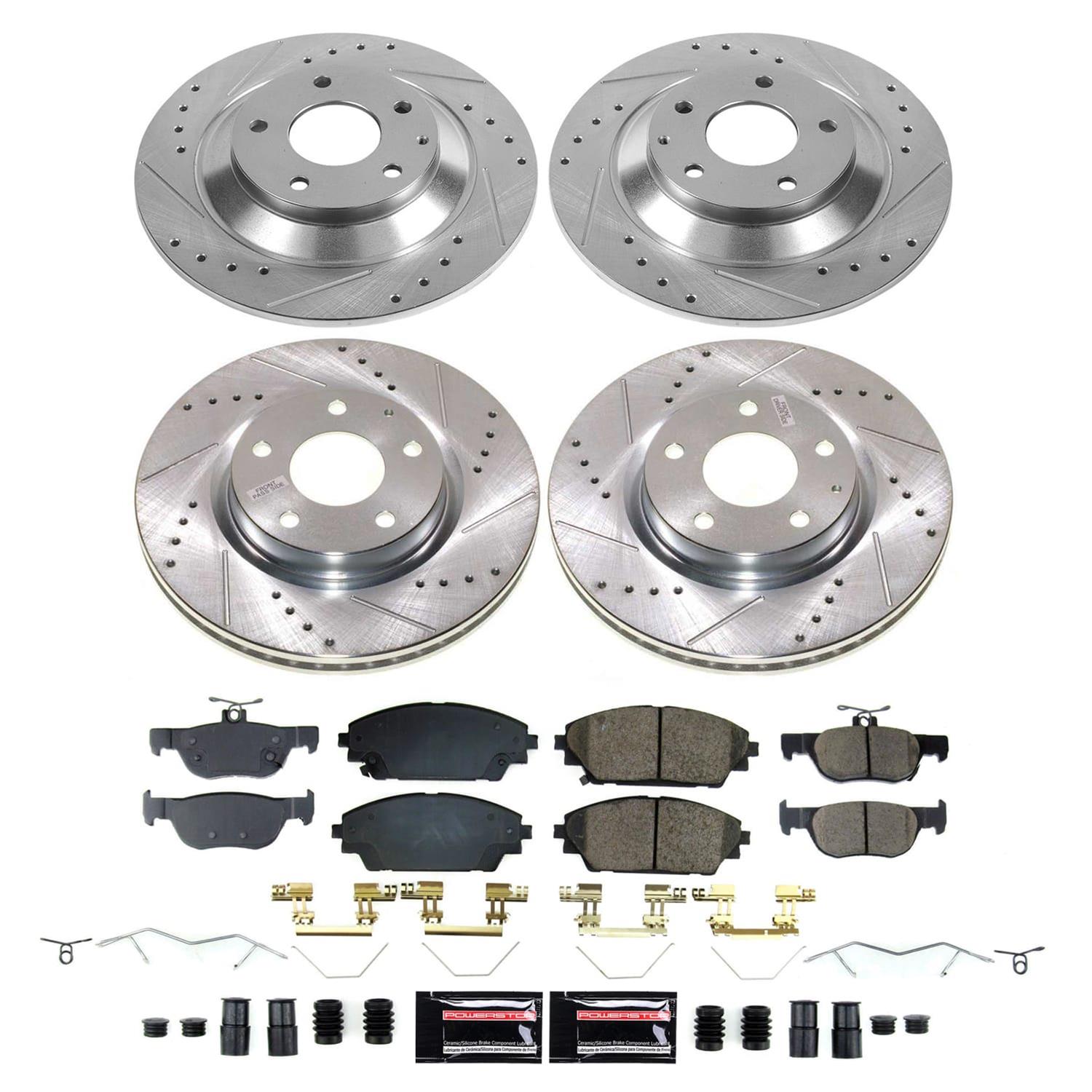 Power Stop 20-22 Mazda CX-30 Front and Rear Z23 Evolution Brake Kit (1x psbK8755, 1x psbK9136) thumbnail 6