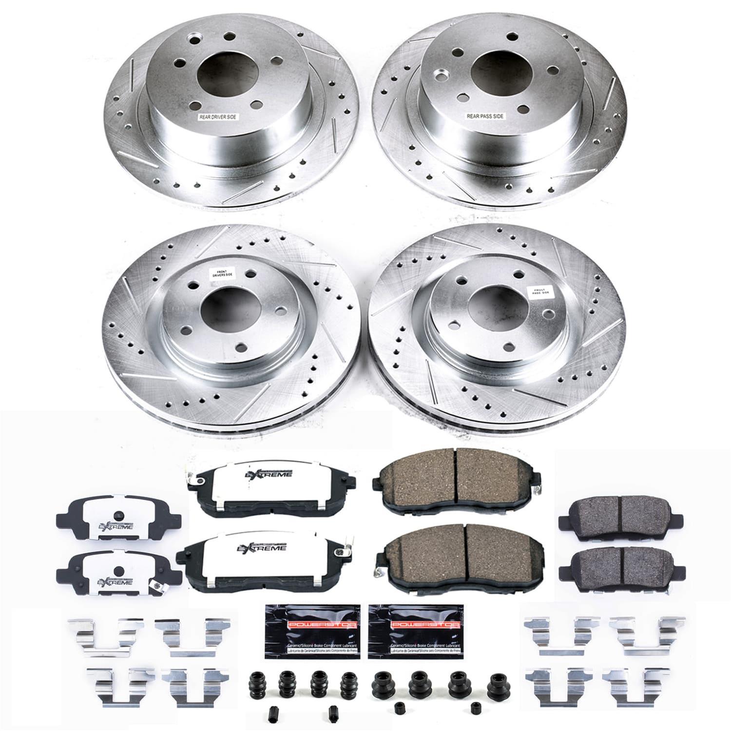 Power Stop 11-17 Nissan Juke Front and Rear Z26 Street Brake Kit (1x psbK8327-26, 1x psbK098-26) thumbnail 3