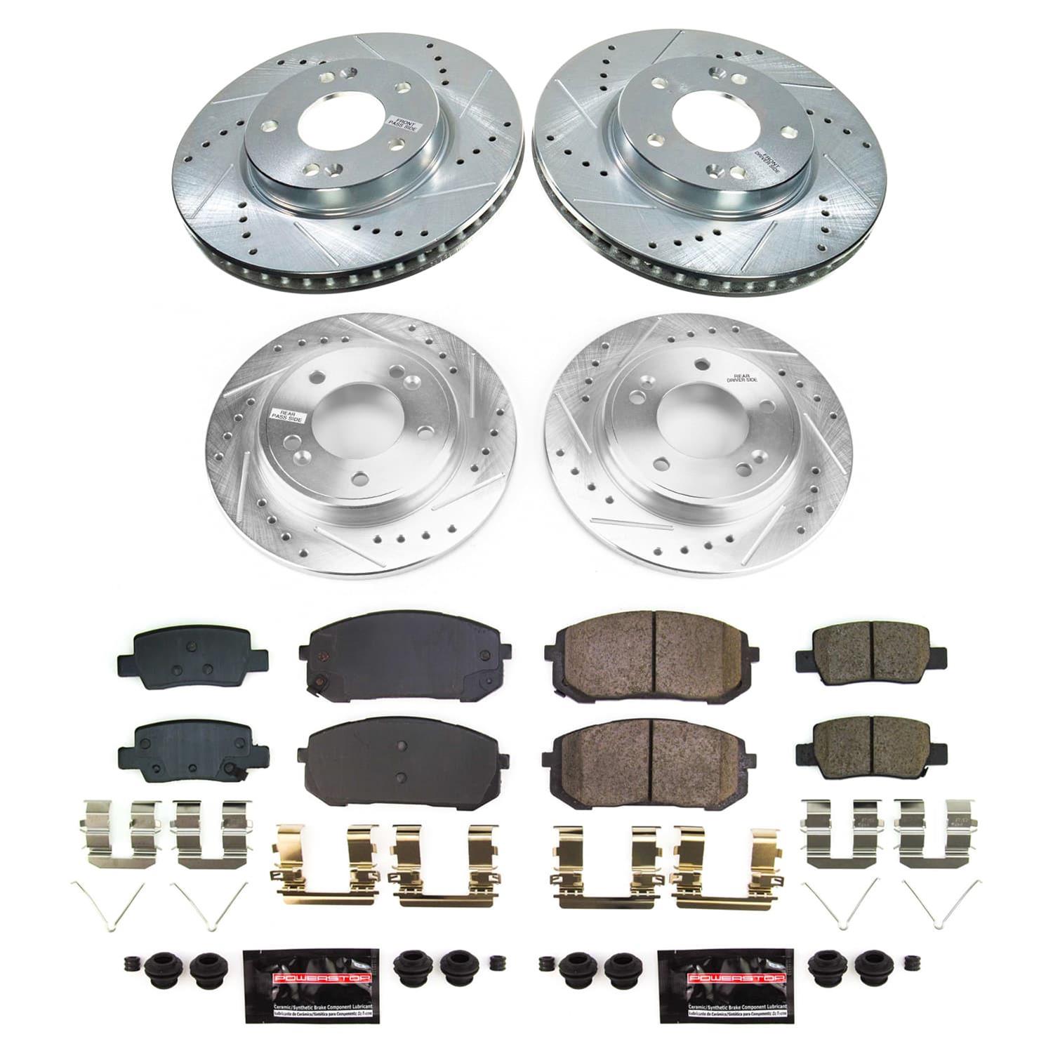 Power Stop 21-23 Hyundai Elantra Front and Rear Z23 Evolution Brake Kit (1x psbK8748, 1x psbK9106) thumbnail 9