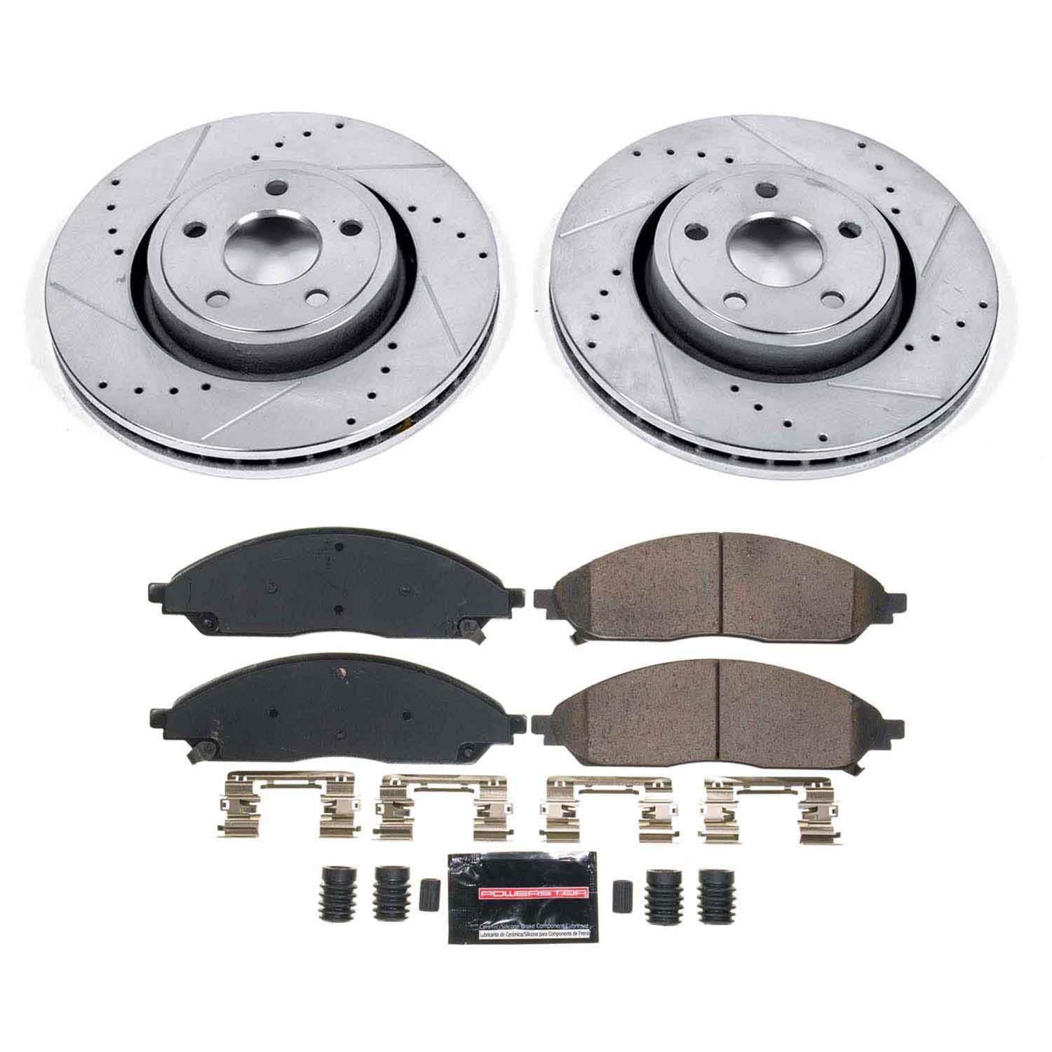 Power Stop 22-24 Jeep Grand Cherokee Front Z23 Evolution Brake Kit thumbnail 9