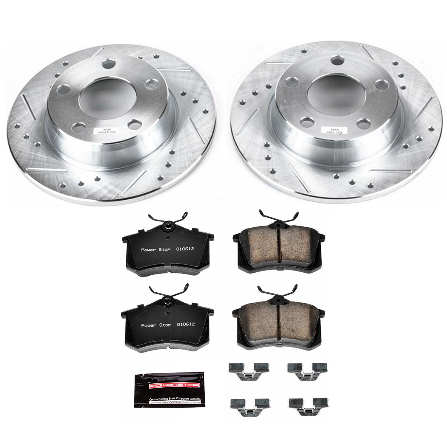 Power Stop 01-05 Audi Allroad Quattro Front & Rear Z23 Evolution Sport Brake Kit (1x psbK886, 1x psbK940) thumbnail 2