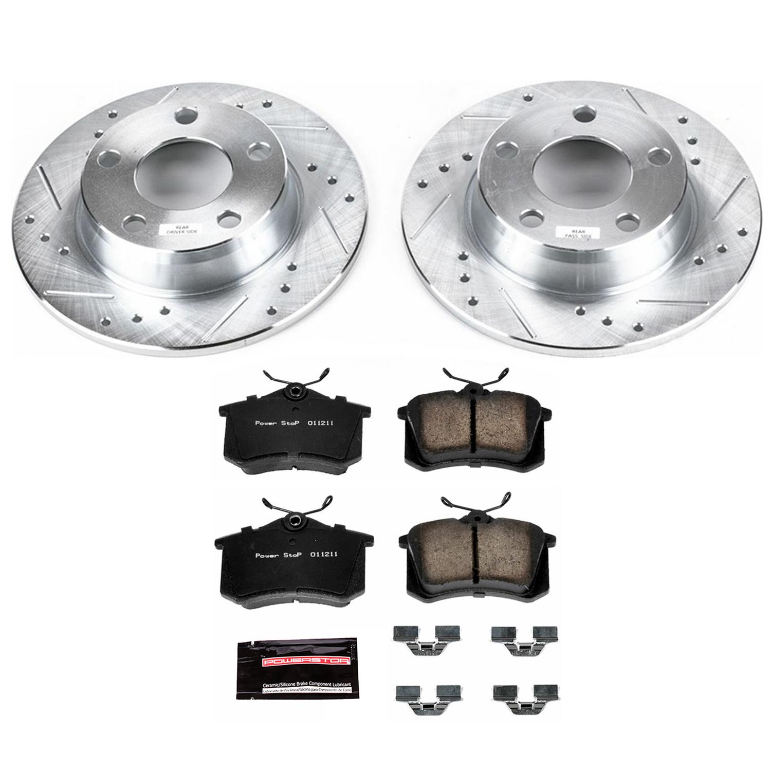 Power Stop 98-04 Audi A6 Quattro Rear Z23 Evolution Sport Brake Kit w/Calipers (1x psbS2636, 1x psbK941) thumbnail 4