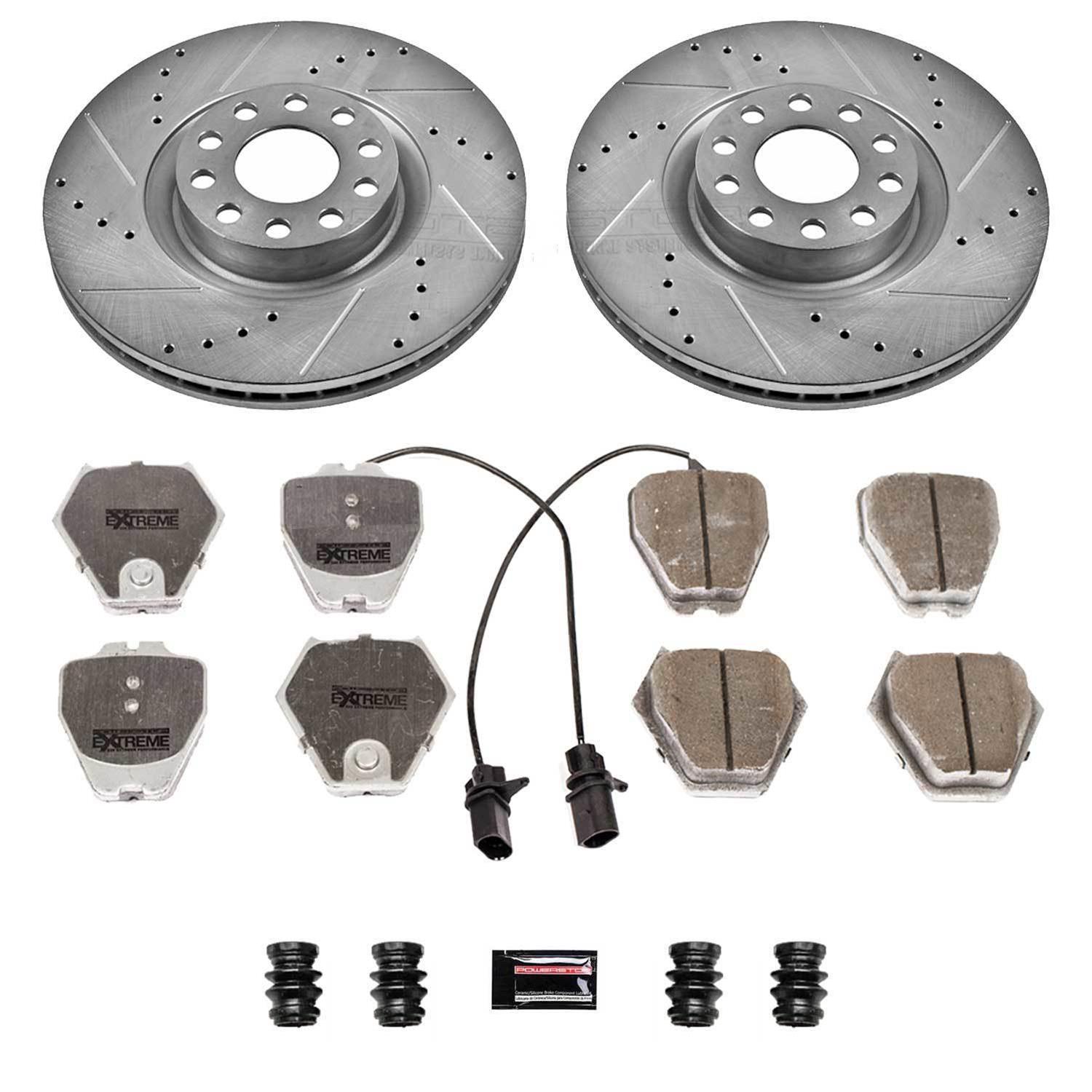 Power Stop 02-04 Audi A6 Quattro Front & Rear Z26 Street Warrior Brake Kit (1x psbK948-26, 1x psbK941-26) thumbnail 4