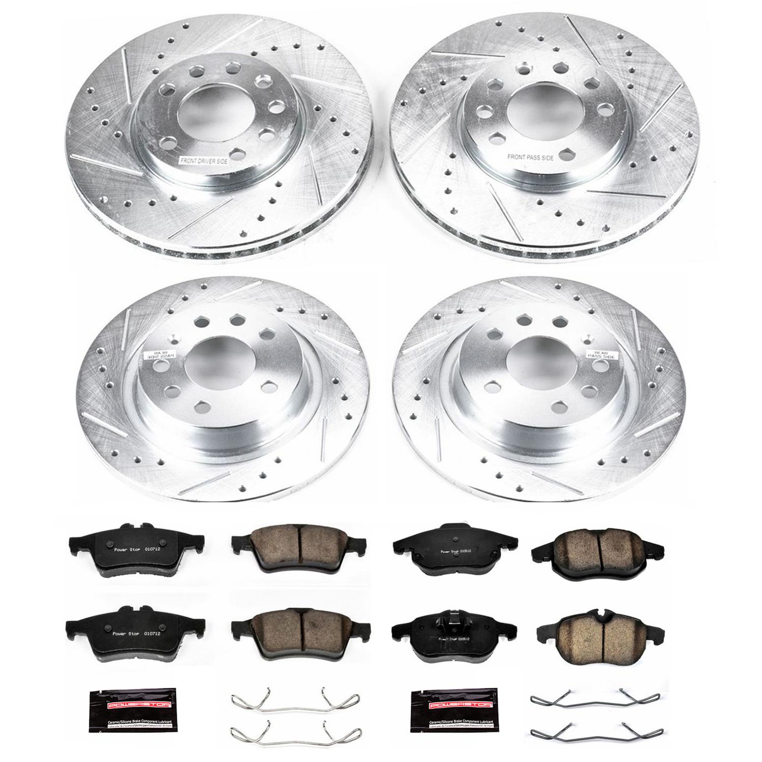 Power Stop 03-11 Saab 9-3 Front & Rear Z23 Evolution Sport Brake Kit (1x psbK978, 1x psbK981) thumbnail 5