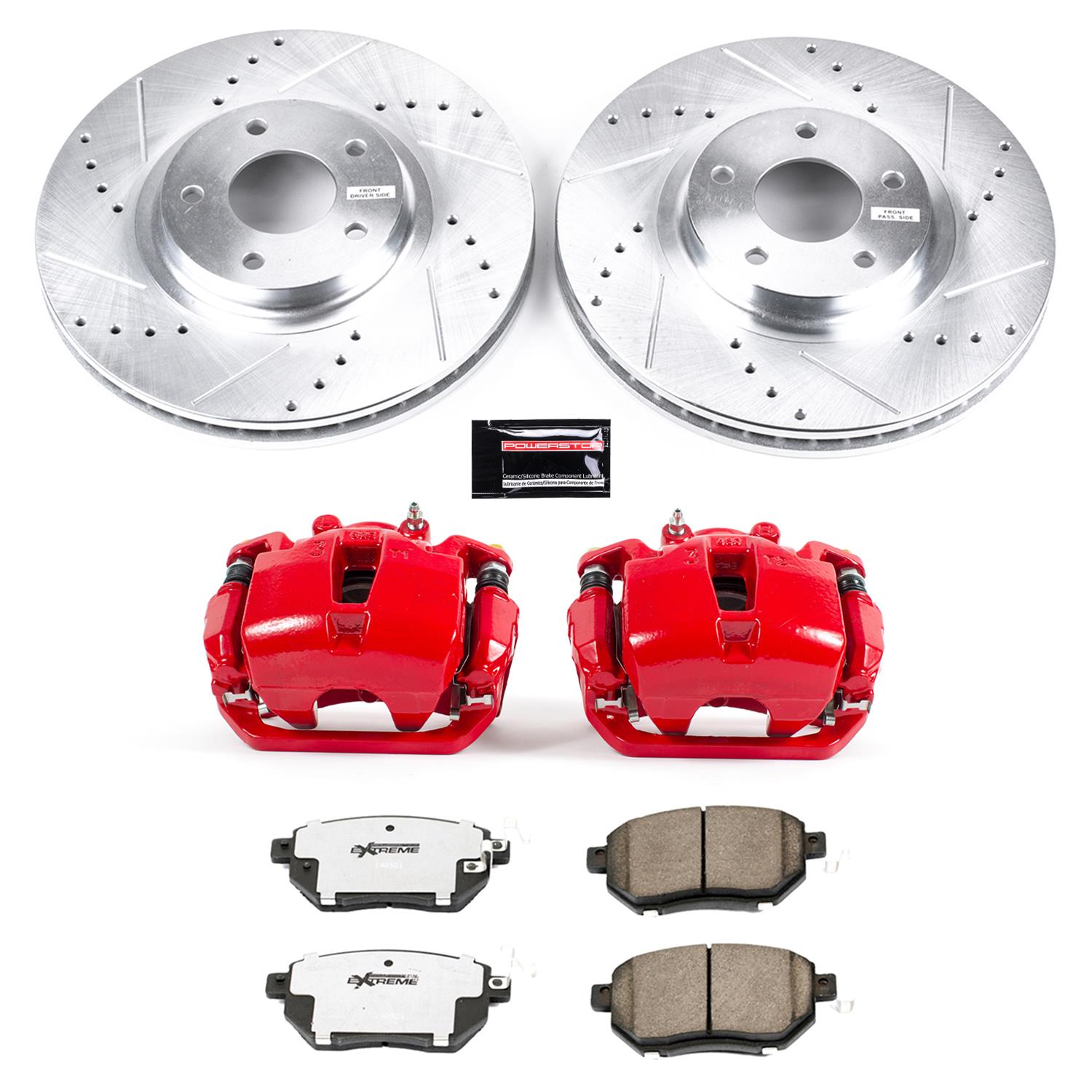 Power Stop 03-05 Infiniti FX45 Front Z26 Street Kit w/Cals (1x psbK091-26, 1x psbS2876) thumbnail 2