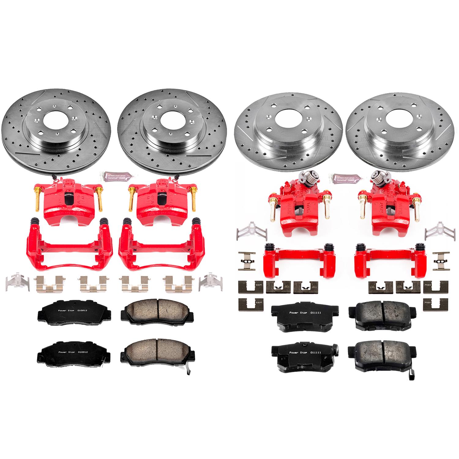 Power Stop 93-96 Honda Prelude Front & Rear Z23 Evolution Sport Brake Kit w/Calipers (1x psbK1037, 1x psbS1612, 1x psbS1460, 1x psbK407) thumbnail 7