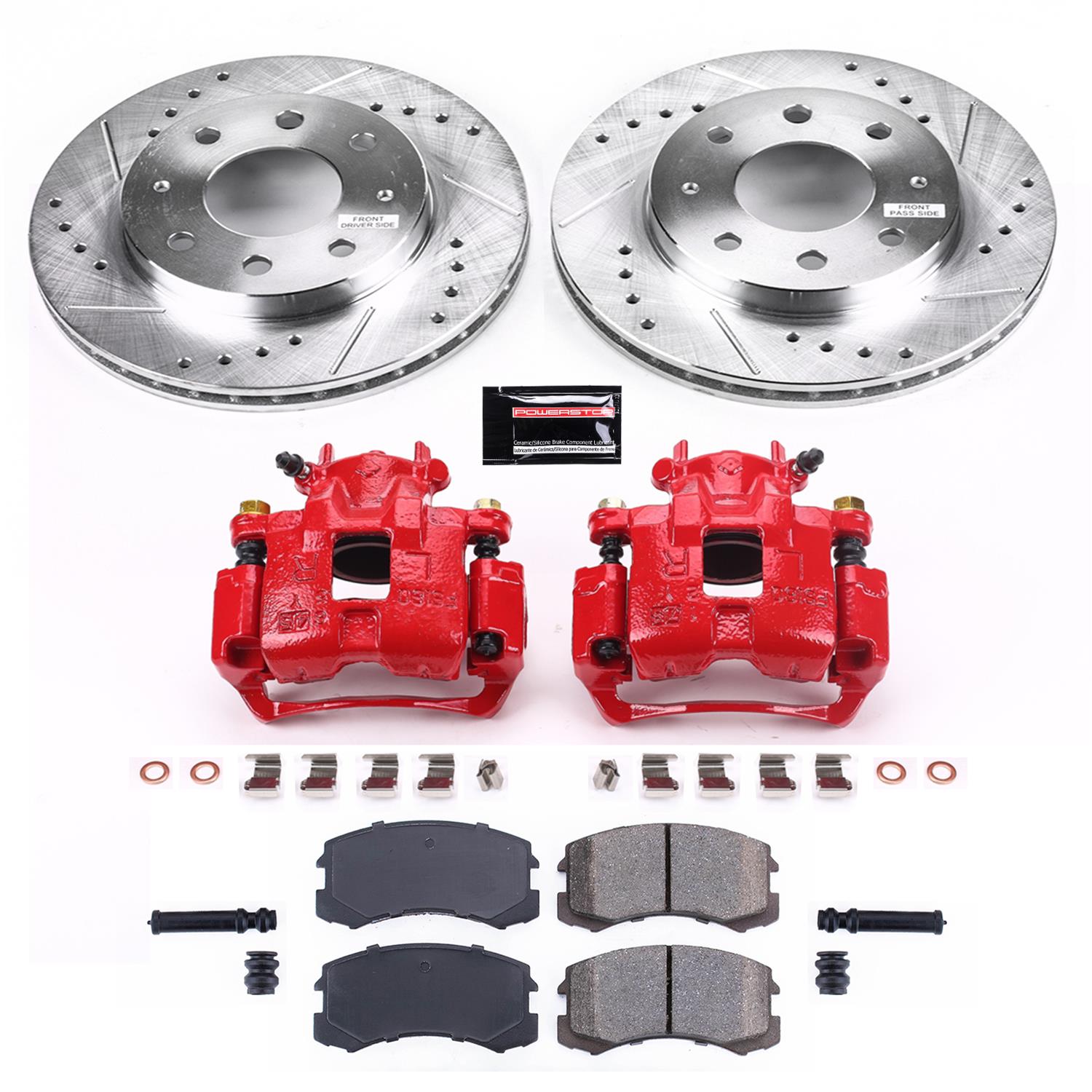 Power Stop 02-07 Mitsubishi Lancer Front Z23 Evolution Sport Brake Kit w/Calipers (1x psbK1092, 1x psbS2680) thumbnail 5