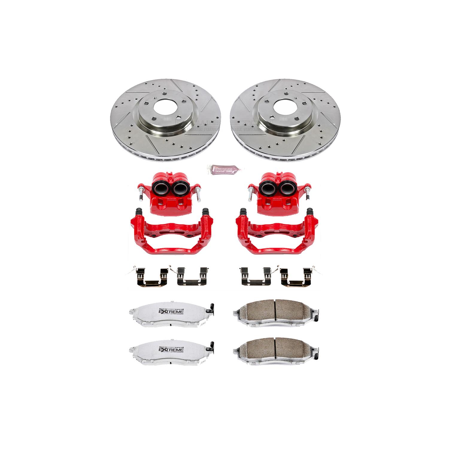 Power Stop KC112A-26 Power Stop Z26 Street Warrior Brake Upgrade Kits with  Calipers | Summit Racing