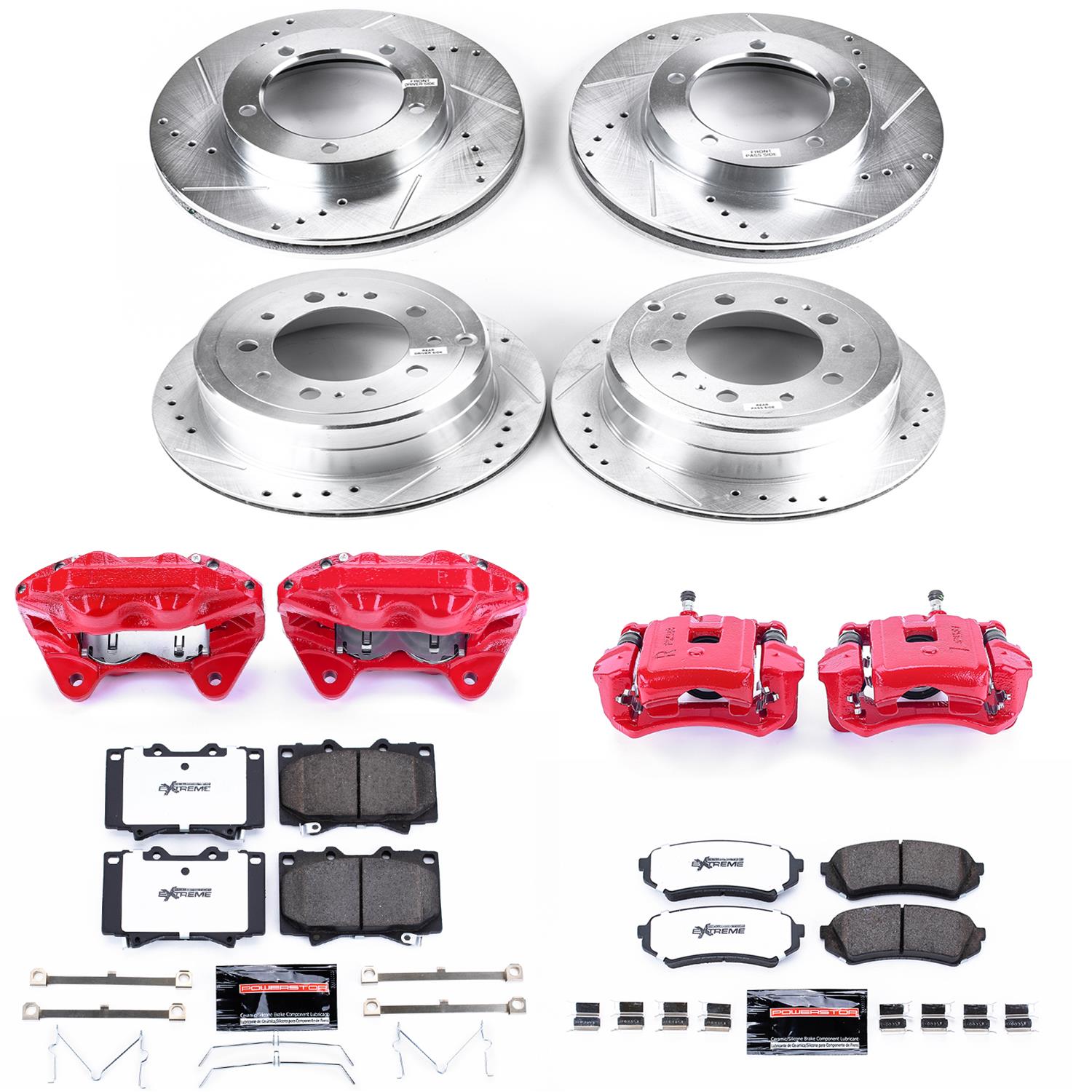 Power Stop 03-07 Lexus LX470 Front & Rear Z36 Truck & Tow Kit w/Calipers (1x psbS2768, 1x psbS2630, 1x psbK1132-36, 1x psbK1134-36) thumbnail 7